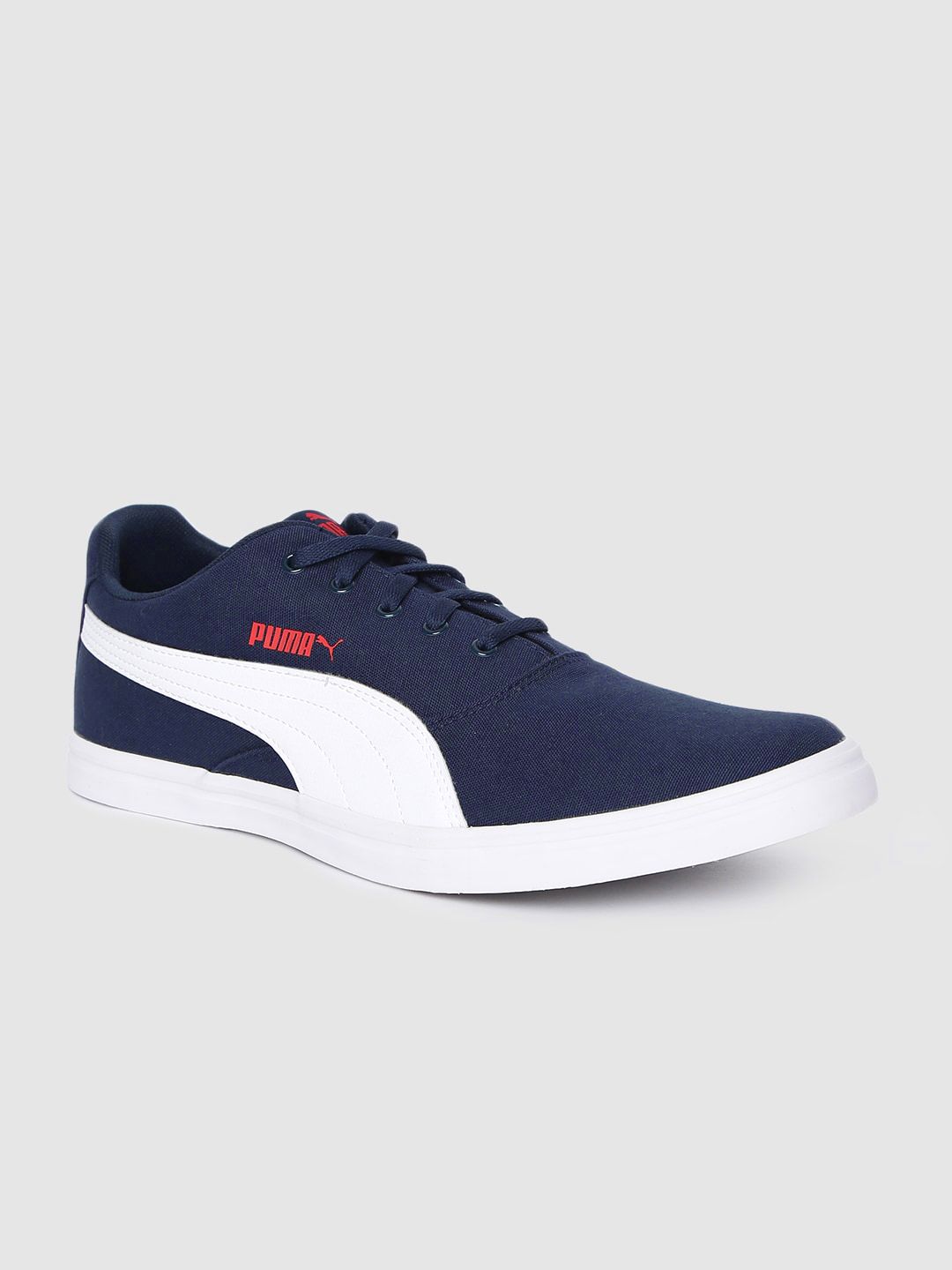 Puma Unisex Navy Blue & White Colourblocked Rigel Sneakers