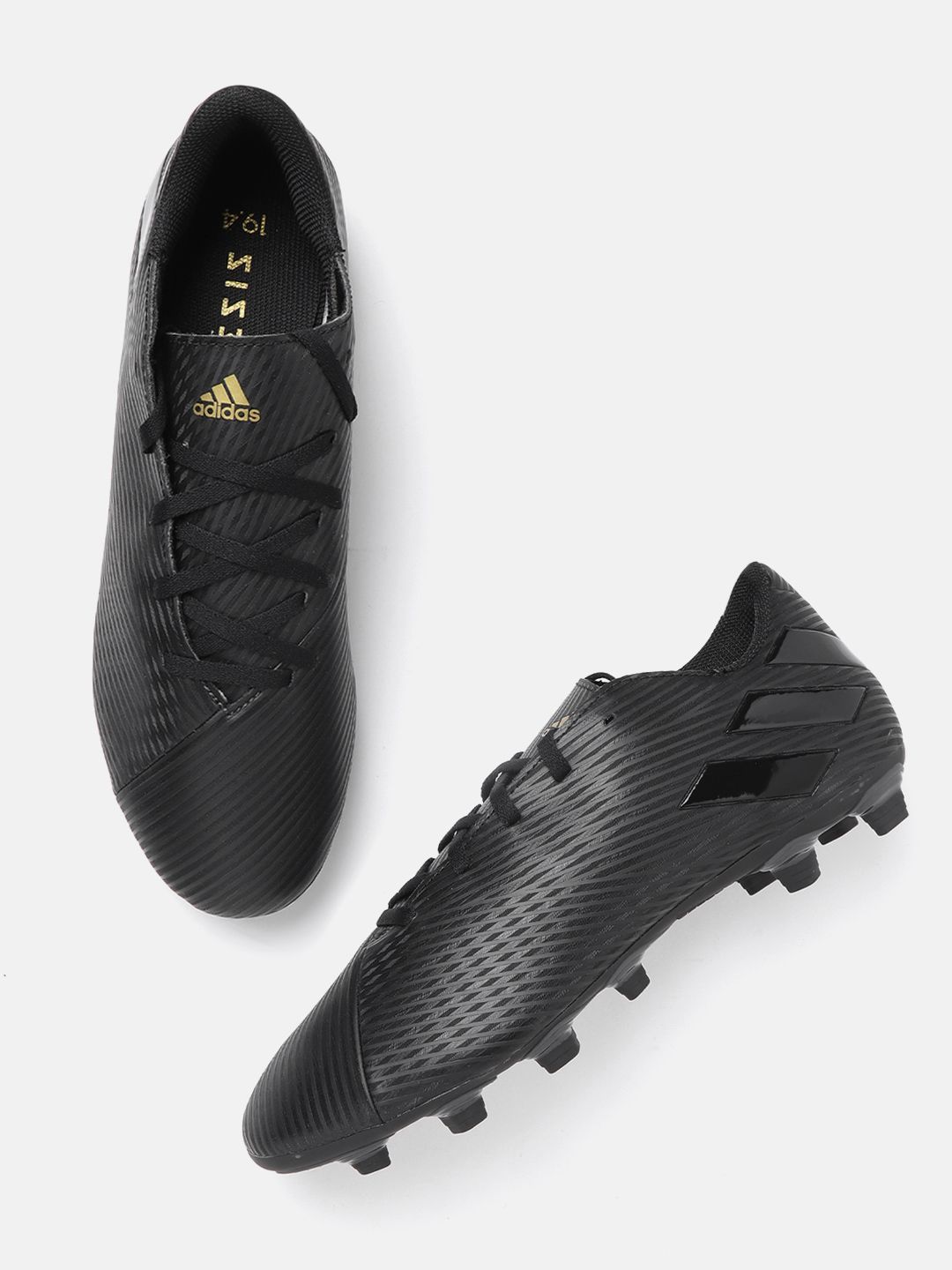 Nabee Buy ADIDAS Men Black NEMEZIZ 19.4 Flexible Ground Cleats Printed
