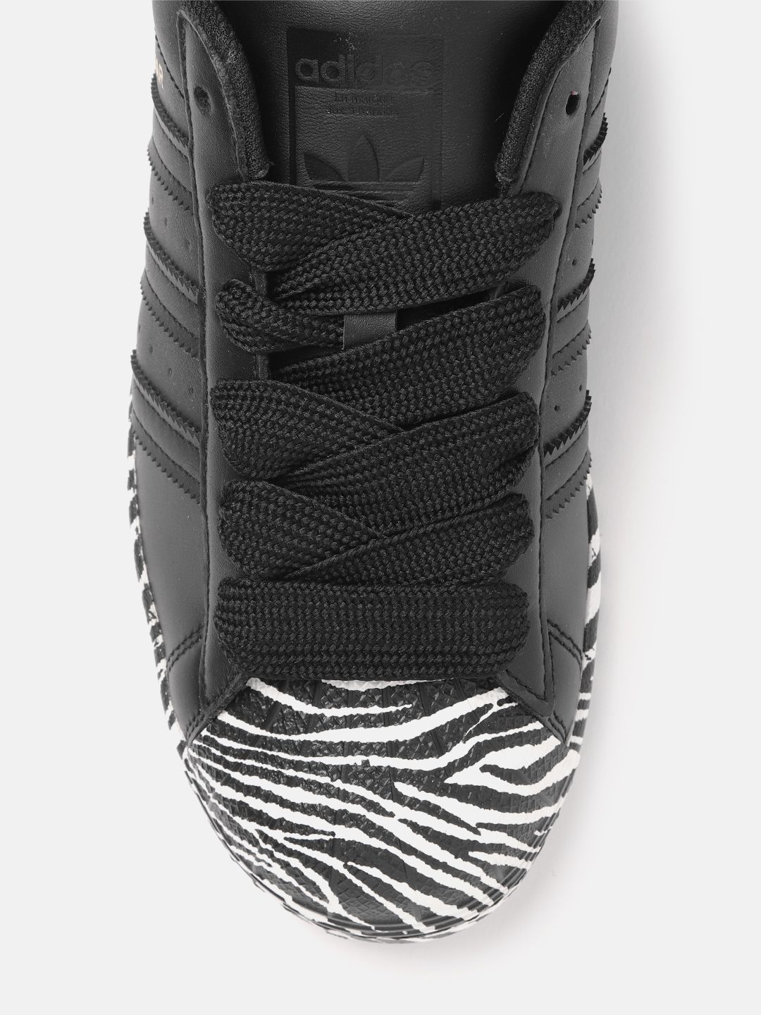Buy ADIDAS Originals Women Black & White Superstar Zebra Print Detail  Sneakers - Casual Shoes for Women 11352948 | Myntra