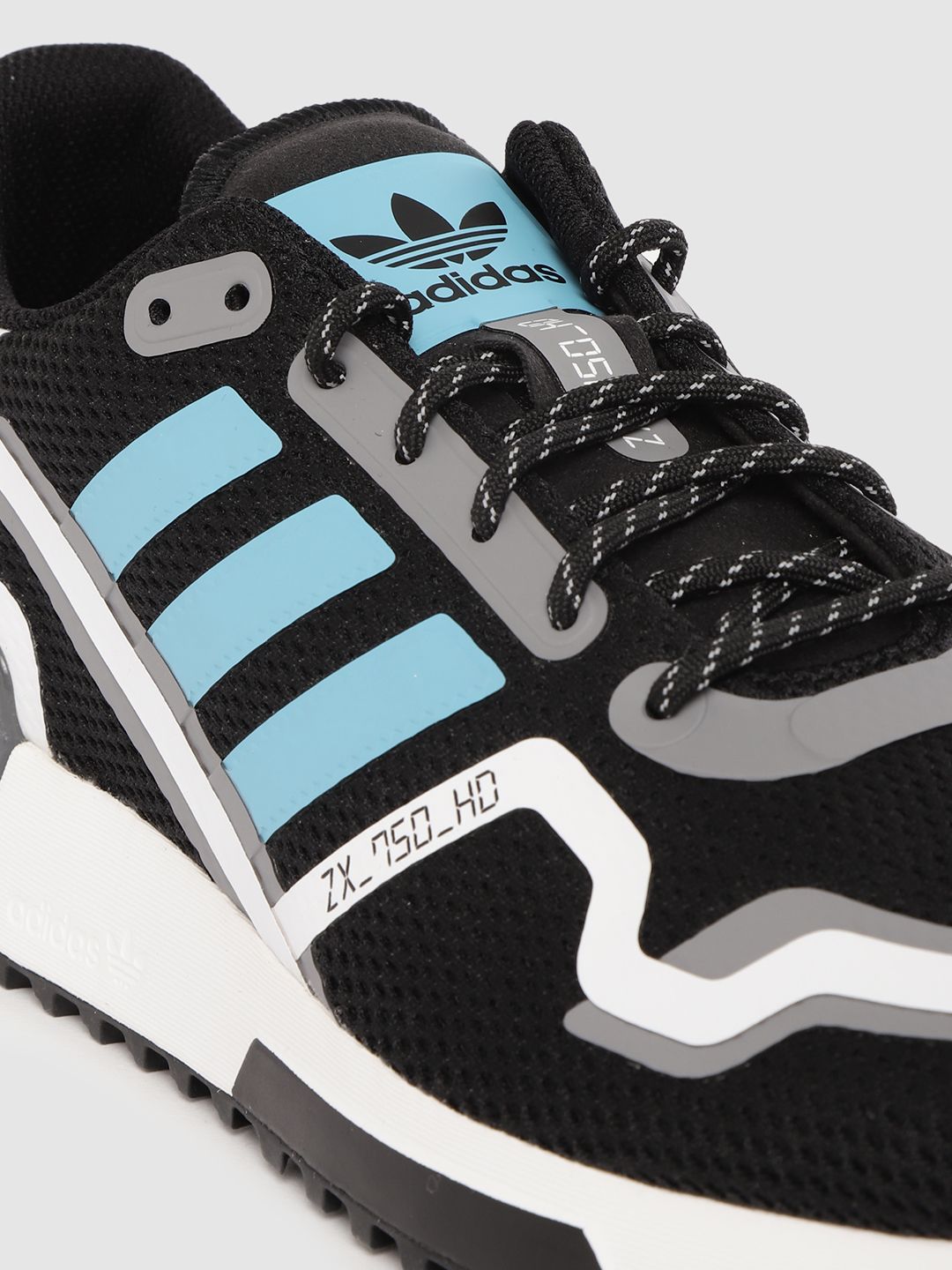Buy ADIDAS Originals Men Black & White Woven Design ZX 750 HD