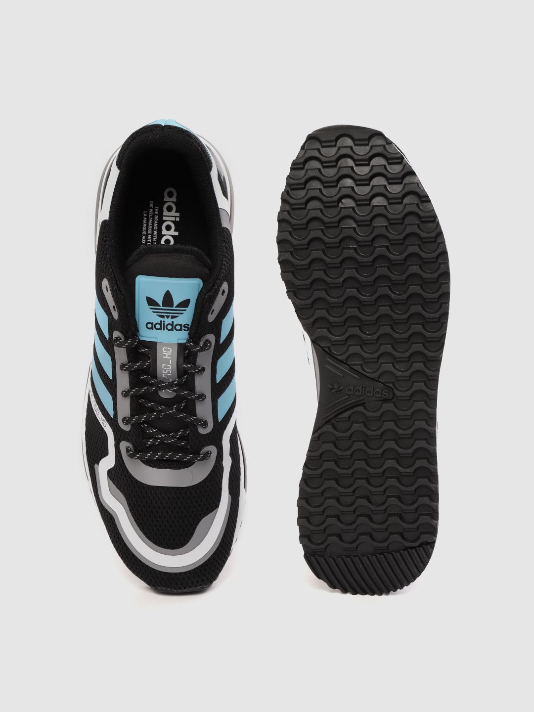 Buy ADIDAS Originals Men Black & White Woven Design ZX 750 HD