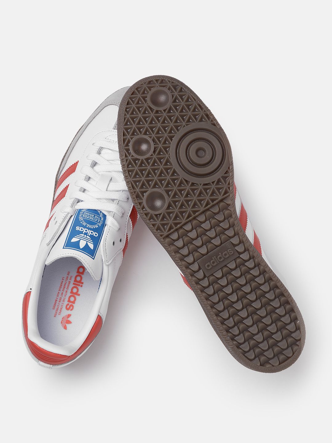 Buy ADIDAS Originals Men White & Red SAMBA OG Leather Sneakers - Casual  Shoes for Men 11353646 | Myntra