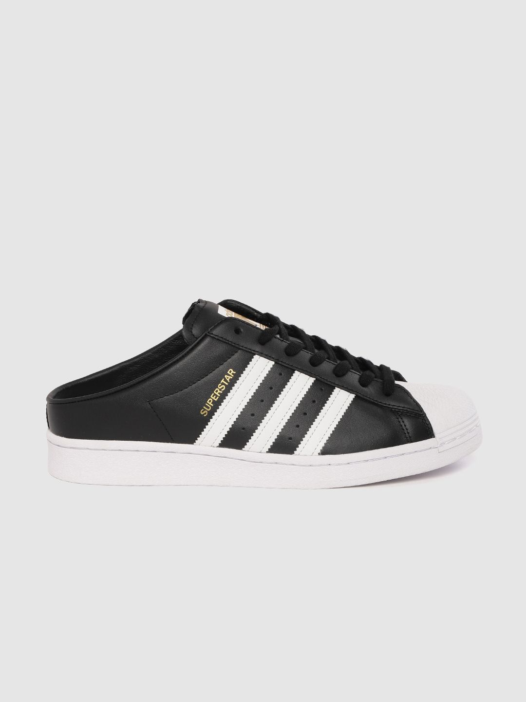 Buy ADIDAS Originals Men Black & White Superstar Mules Sneakers with  Lace-Up Detail - Casual Shoes for Men 11353932 | Myntra