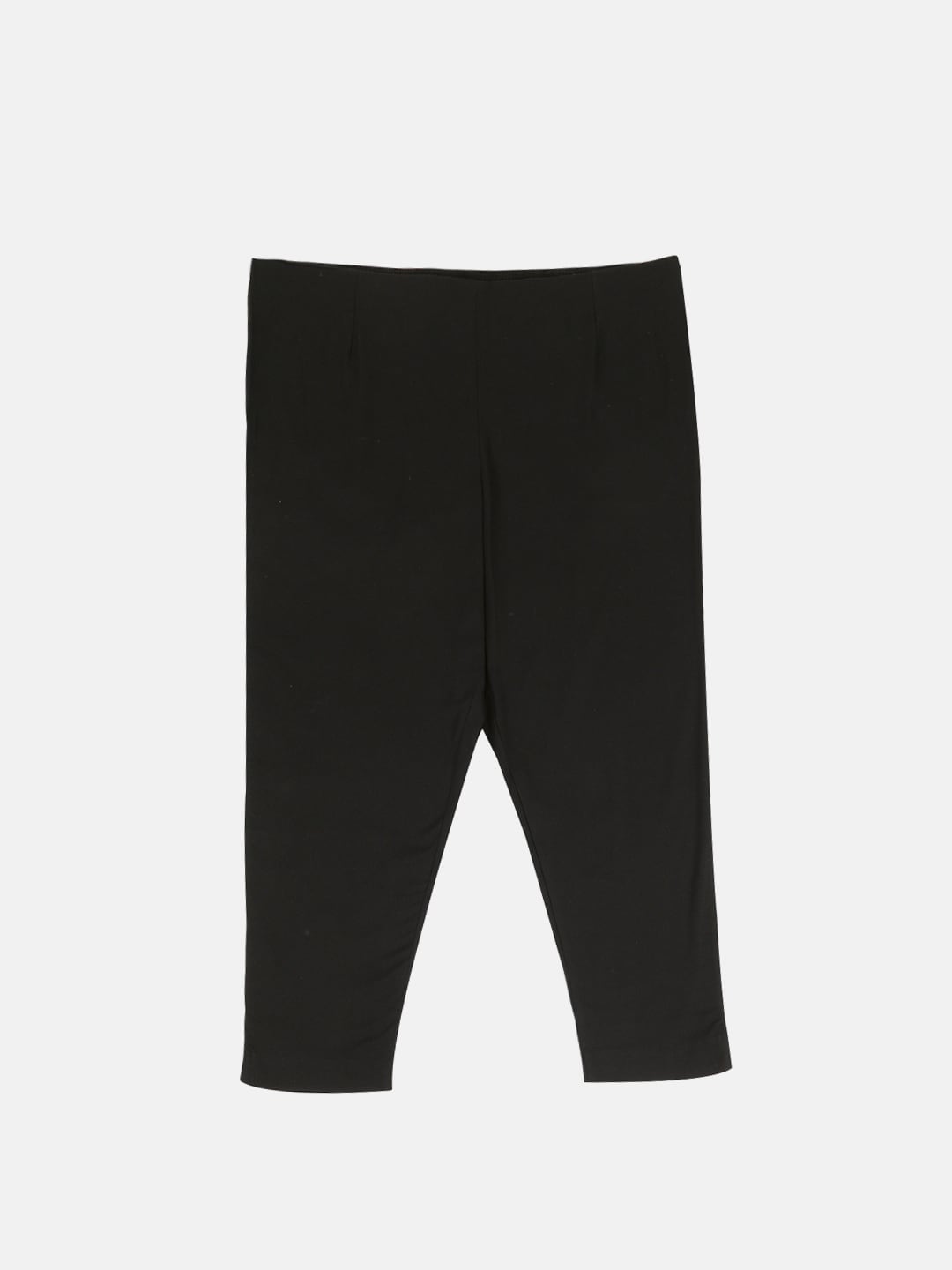 W Women Black Solid Regular Trousers Price in India