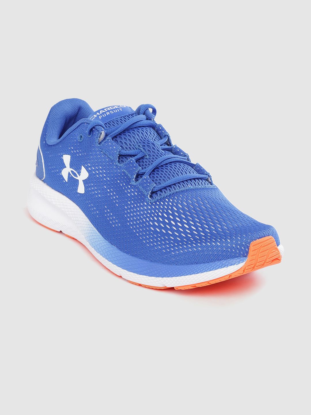 Buy UNDER ARMOUR Men Black & Grey Woven Design Charged Pursuit 2
