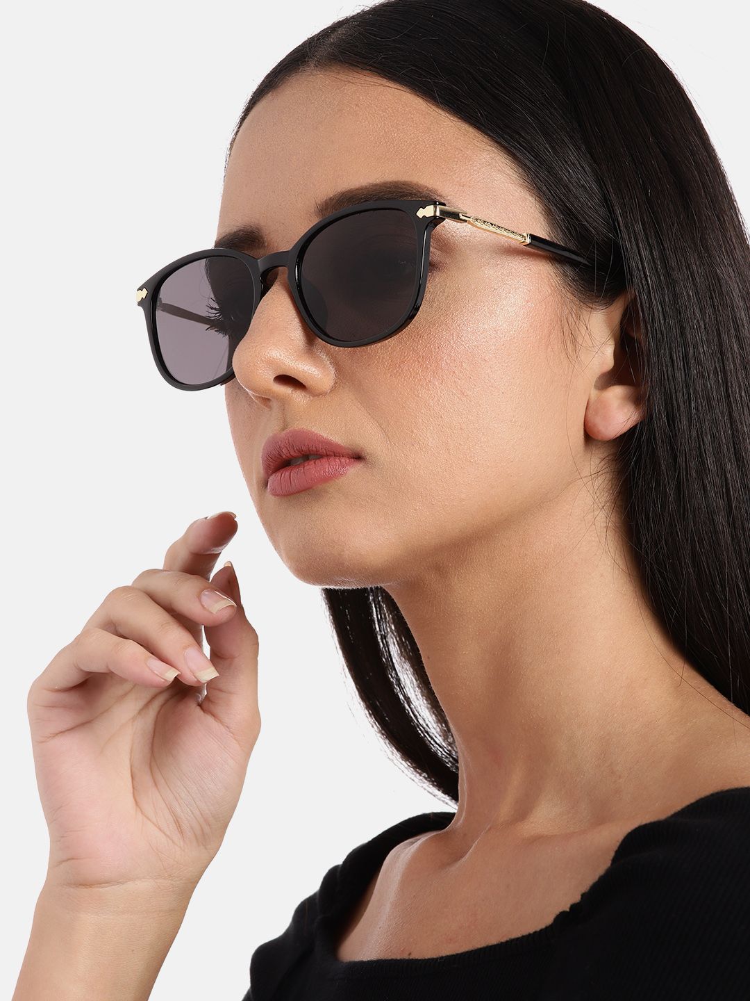 Voyage Women Black UV Protected Wayfarer Sunglasses A3046MG3182 Price in India
