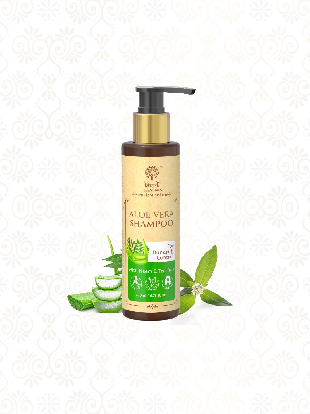 Khadi Essentials Anti Dandruff Shampoo for Men & Women with Methi & Neem for Hair Fall Price in India