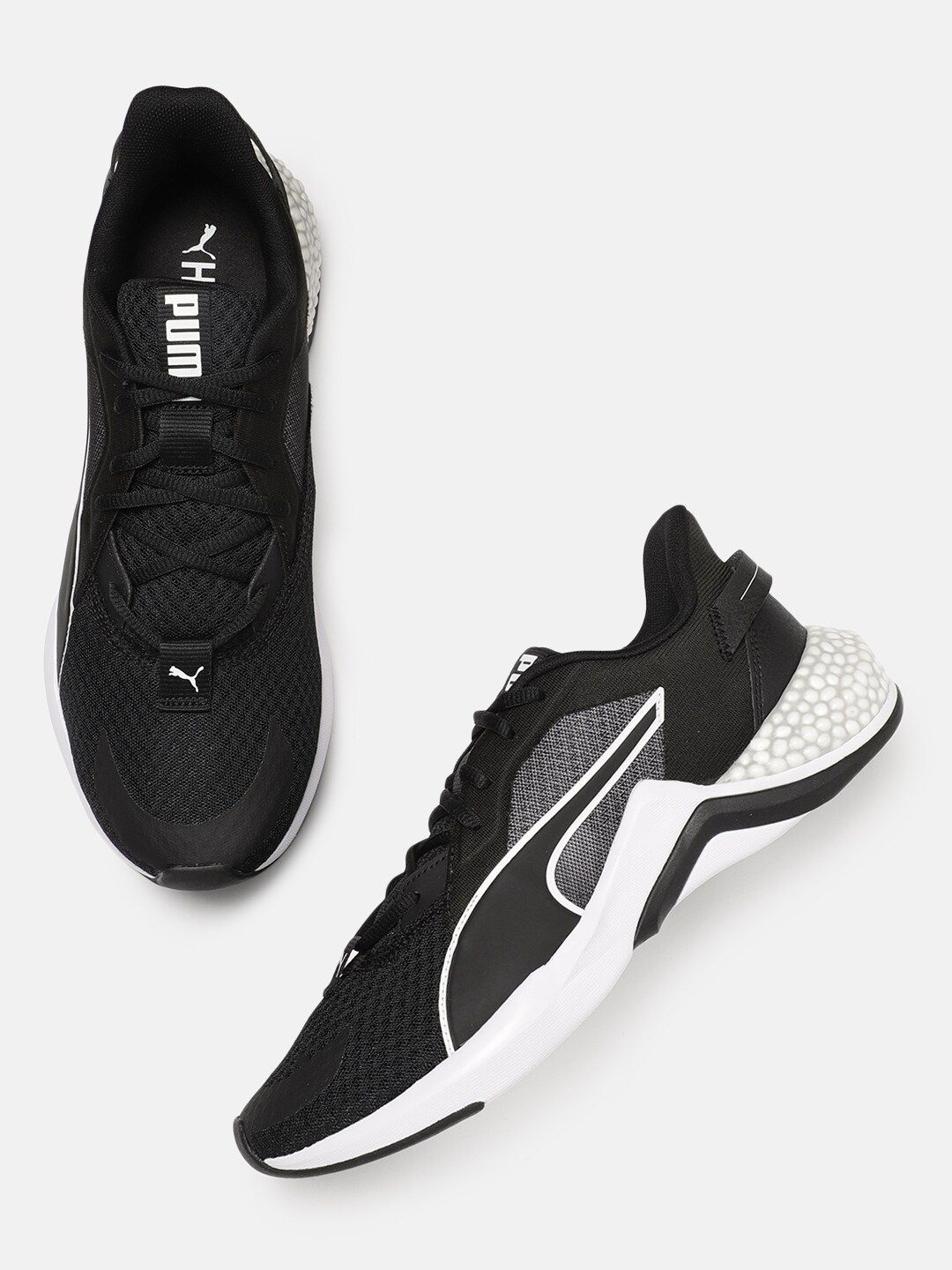 Buy Puma Men Black HYBRID NX Ozone Running Shoes - Sports Shoes