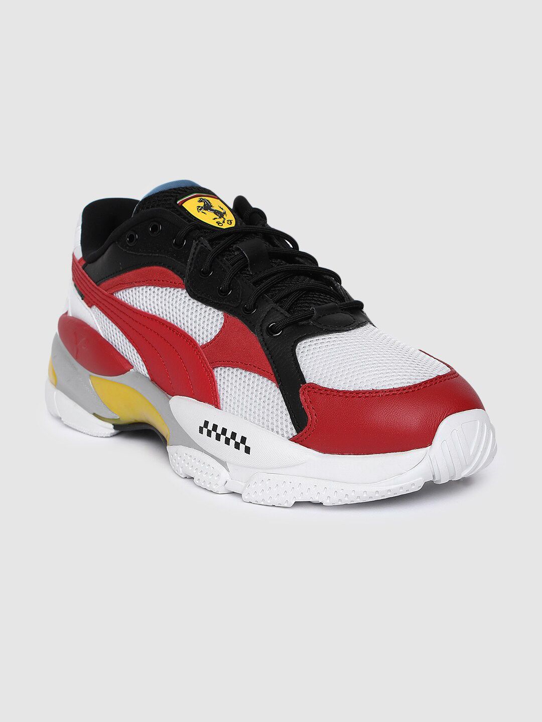 Puma Unisex White And Red Scuderia Ferrari CELL Epsilon Sneakers