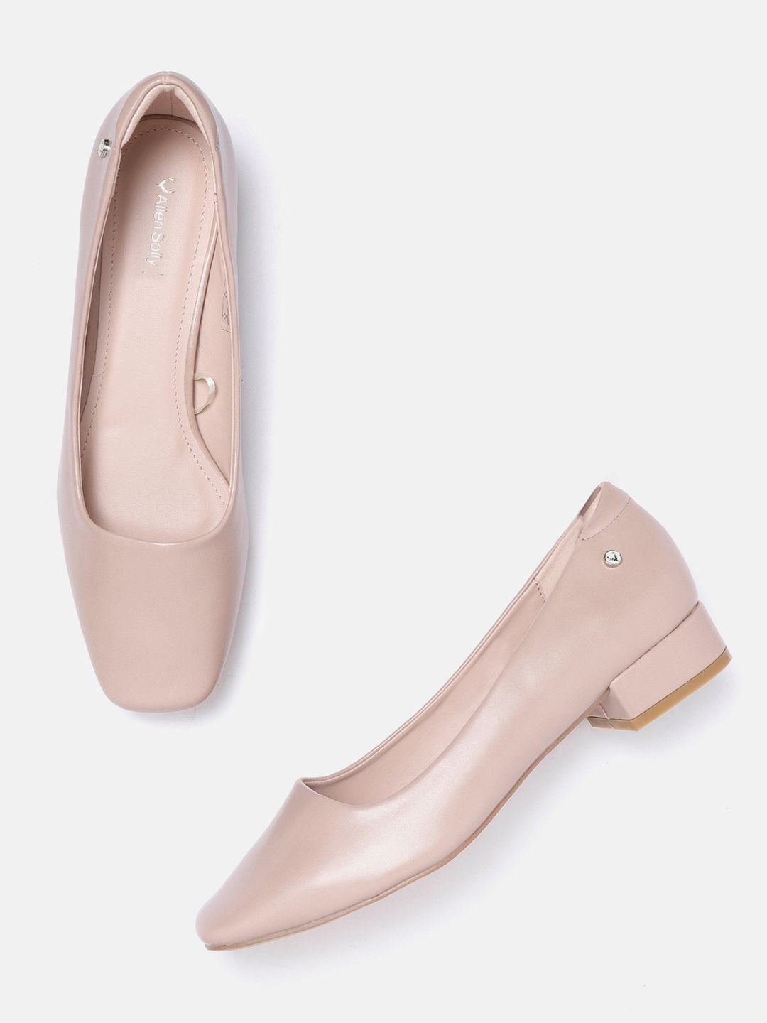 Allen Solly Women Dusty Pink Solid Formal Ballerinas