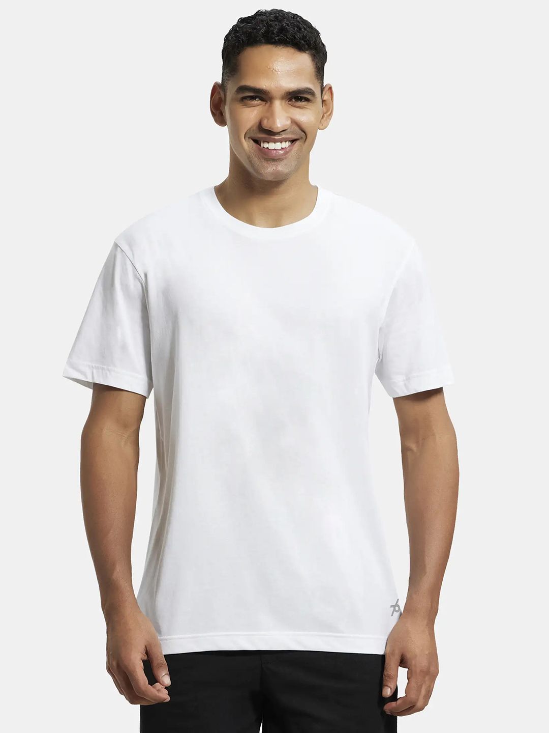 Jockey Combed Cotton Rich Round Neck Half Sleeve Tshirt-2714