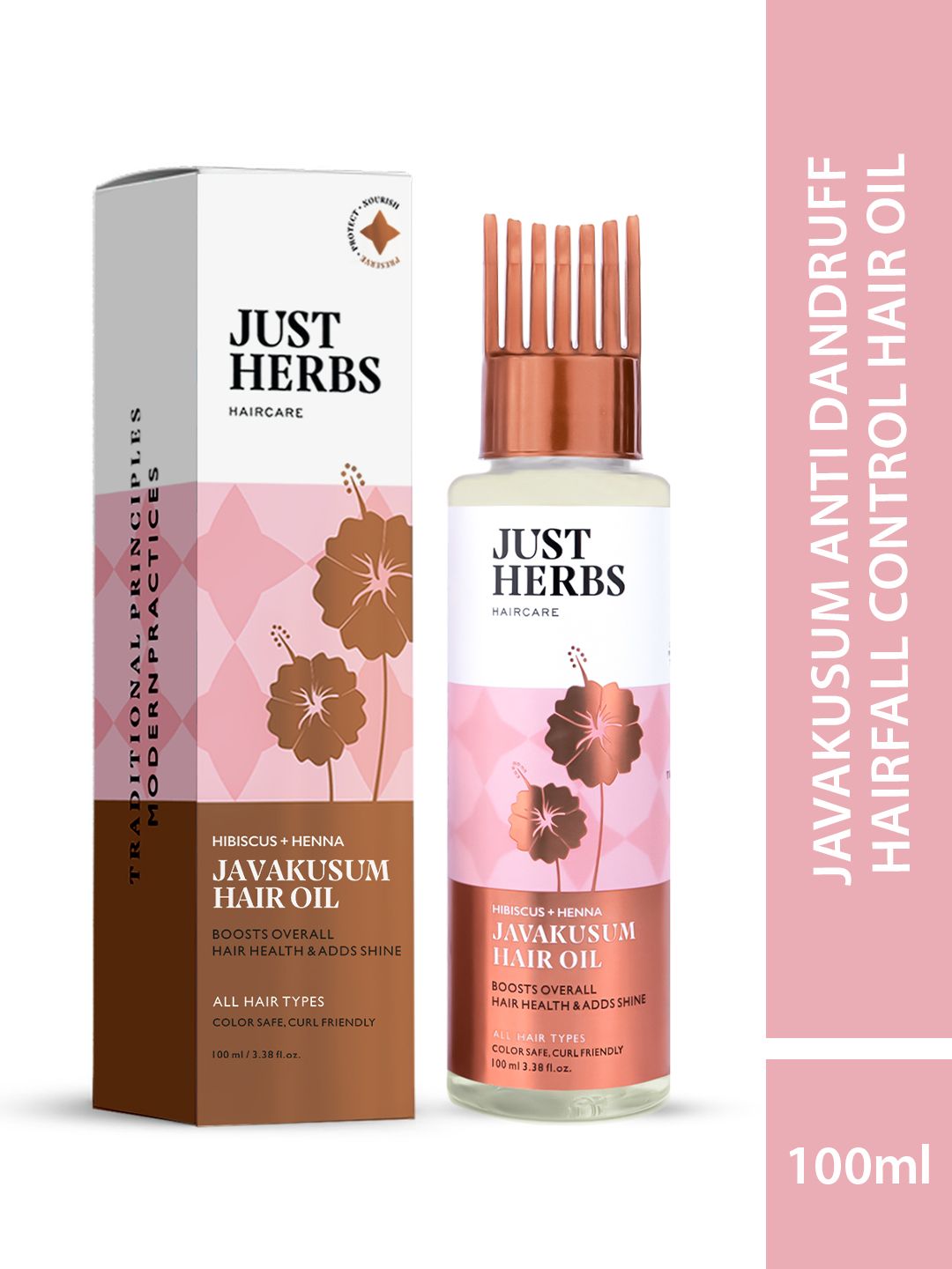 Just Herbs Javakusum Anti Dandruff & Hairfall Control Hair Oil - 100ml