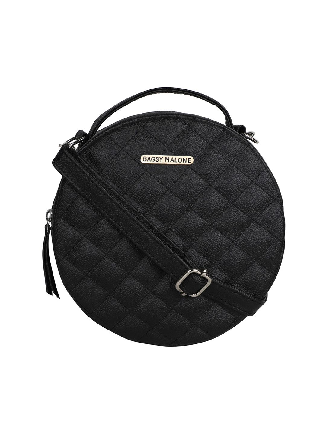 Bagsy Malone Black Quilted Sling Bag Price in India