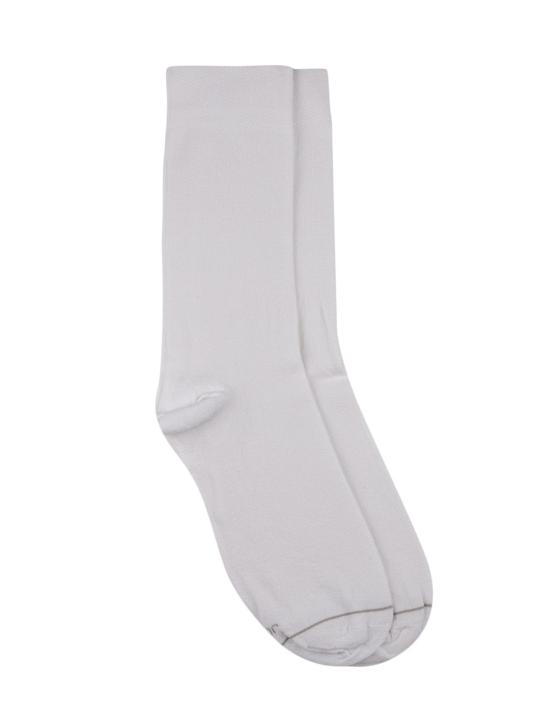 Jockey Men White Solid Stay Fresh Calf-Length Formal Socks