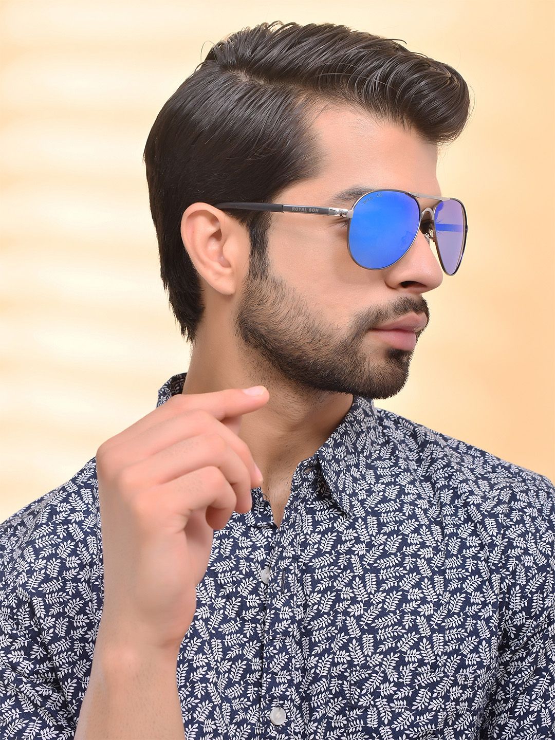 ROYAL SON Men Polarised and UV Protected Aviator Sunglasses CHI0082-C3