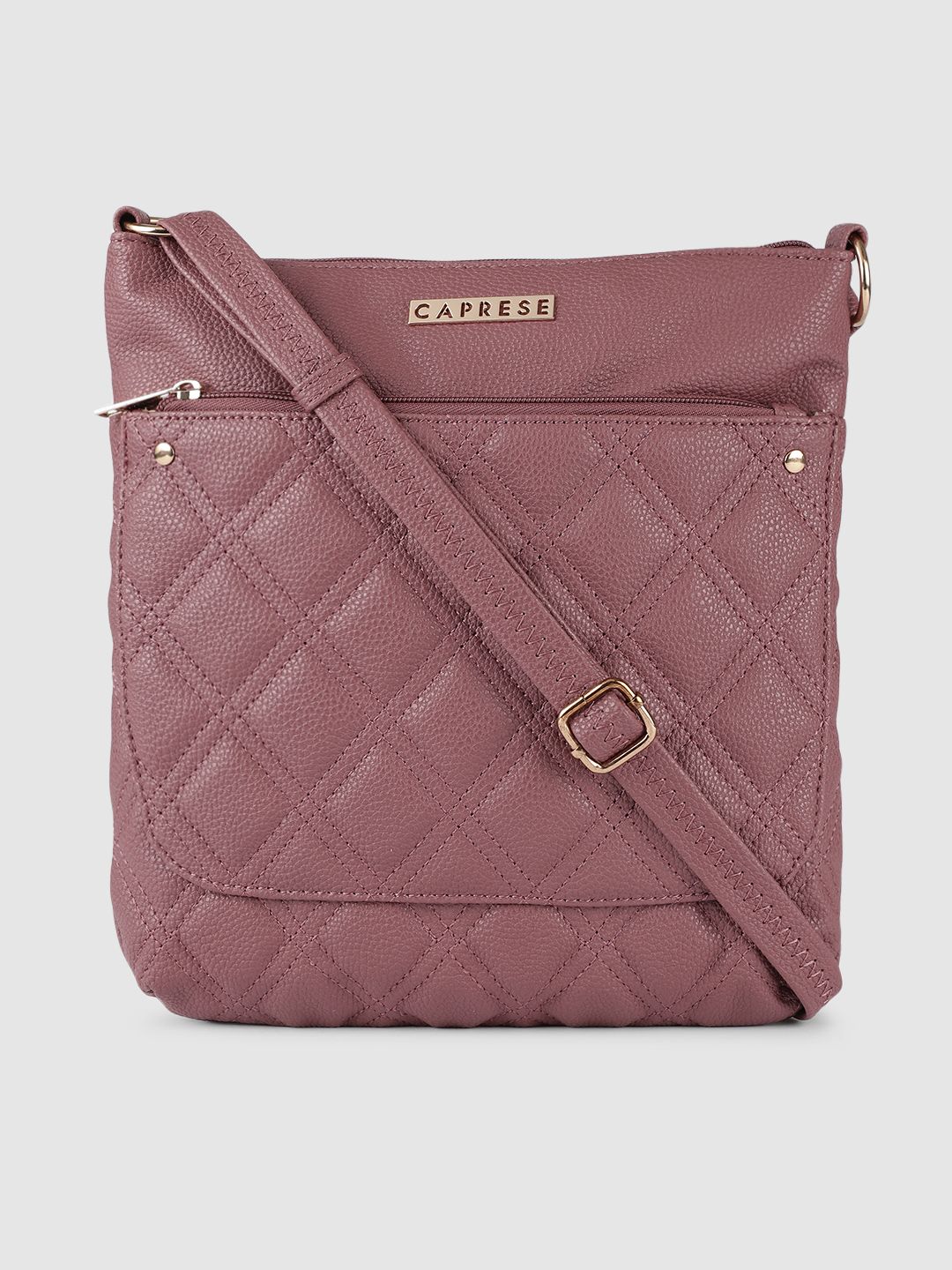 Caprese Pink Quilted Sling Bag Price in India