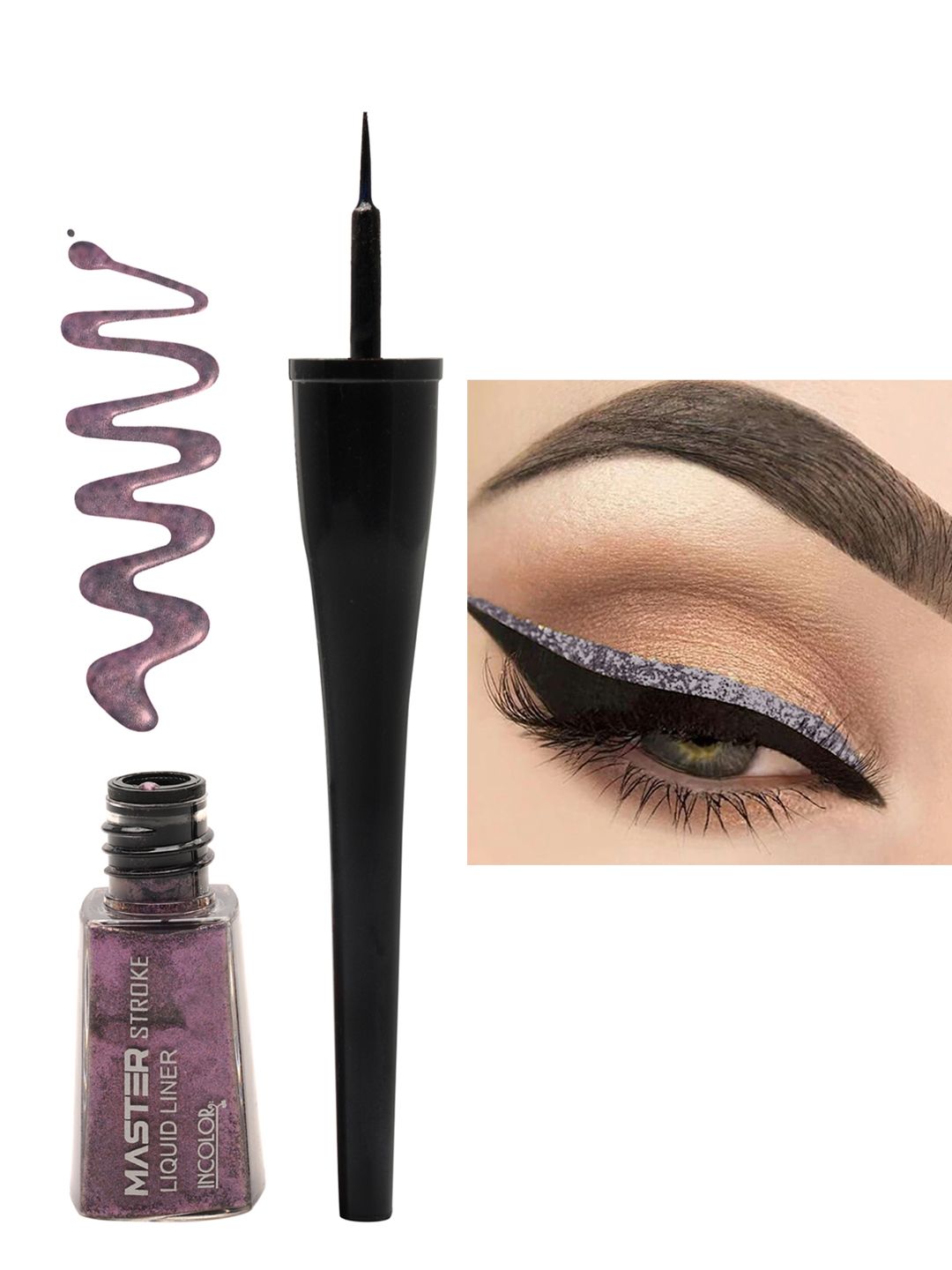 INCOLOR Master Stroke Magistic Plum Liquid Eyeliner 14 Price in India