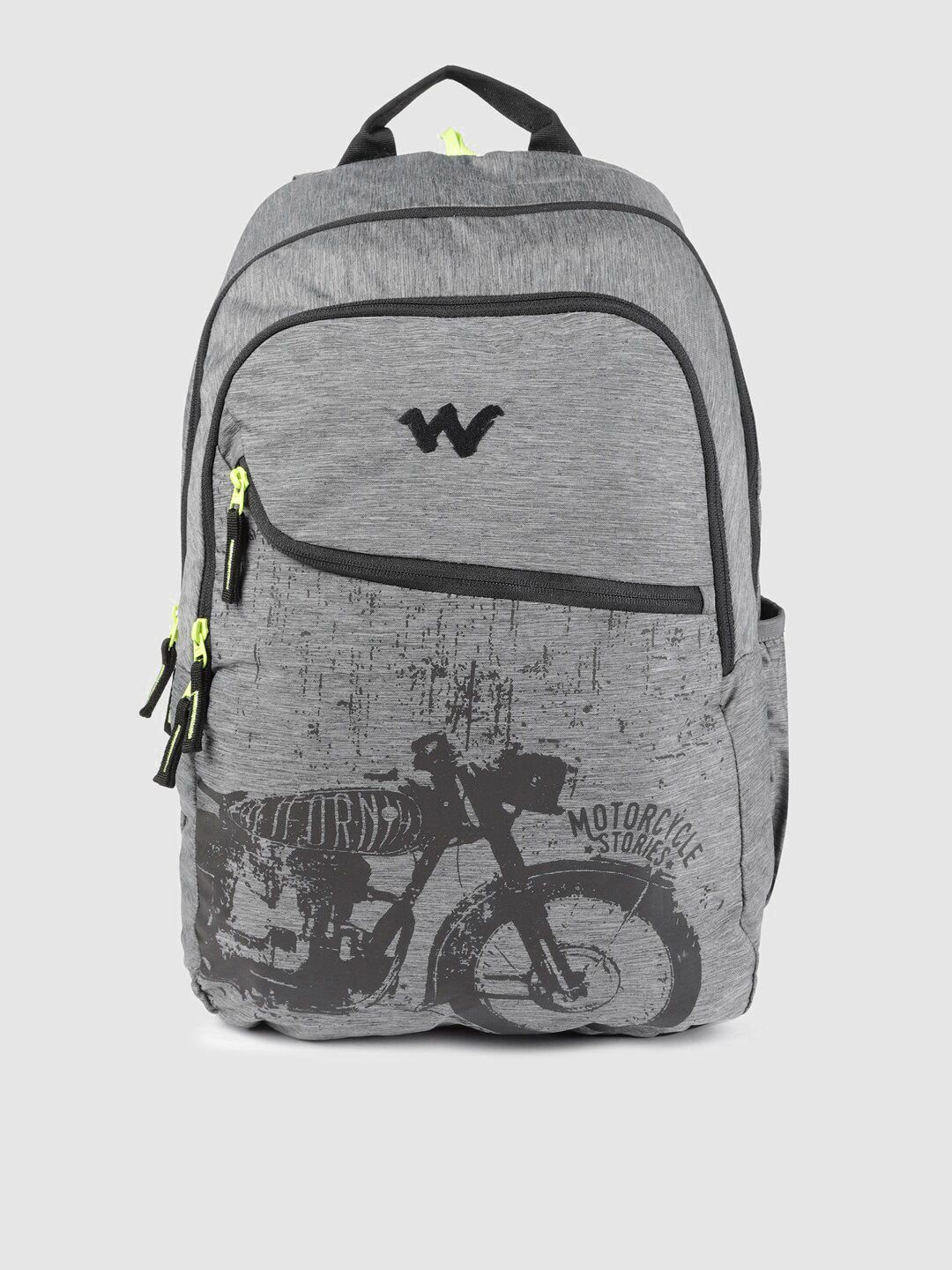 Wildcraft Unisex Grey & Black Blaze2 Bike Graphic Backpack Price in India