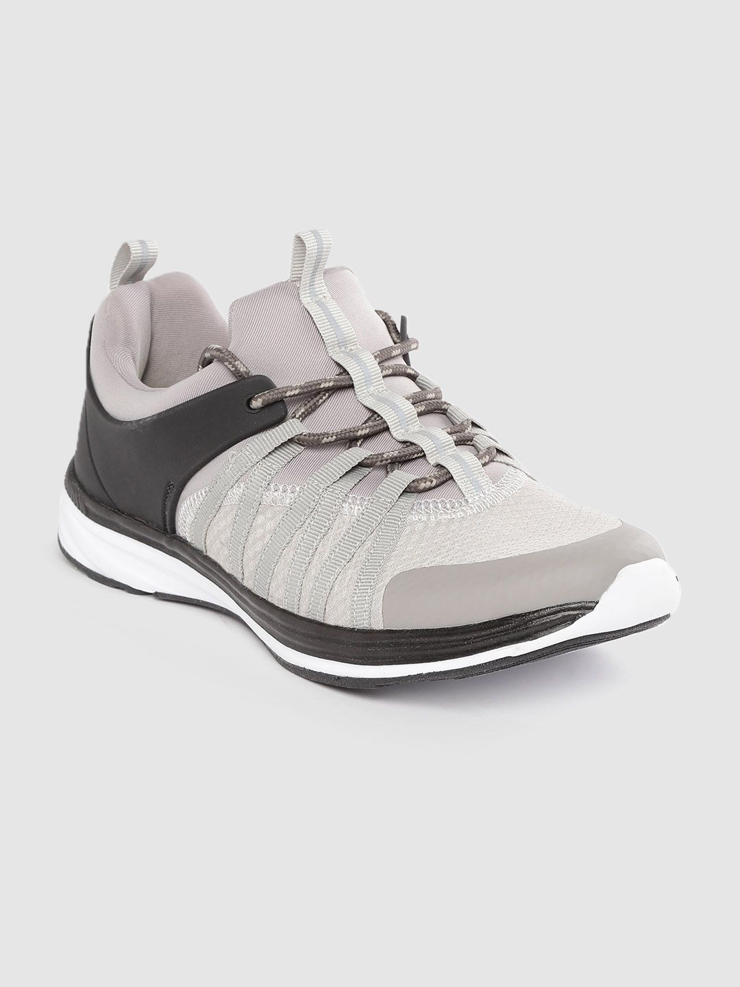 HRX by Hrithik Roshan Men Grey & Black Colourblocked Street Run Shoes