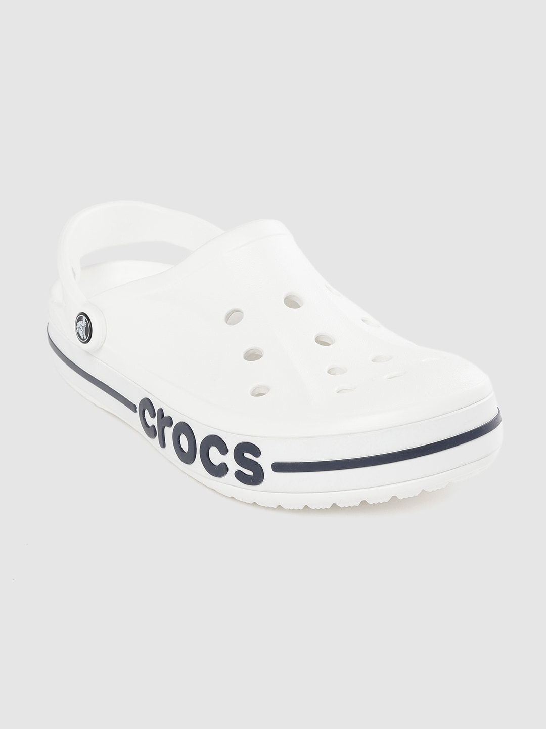 Crocs Unisex White Solid Cut-Out Clogs Price in India
