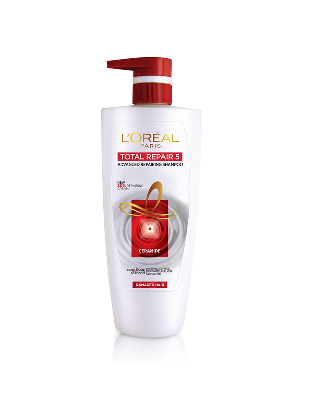 LOreal Paris Total Repair 5 Shampoo with Ceramide for Damaged Hair - 704ml Price in India