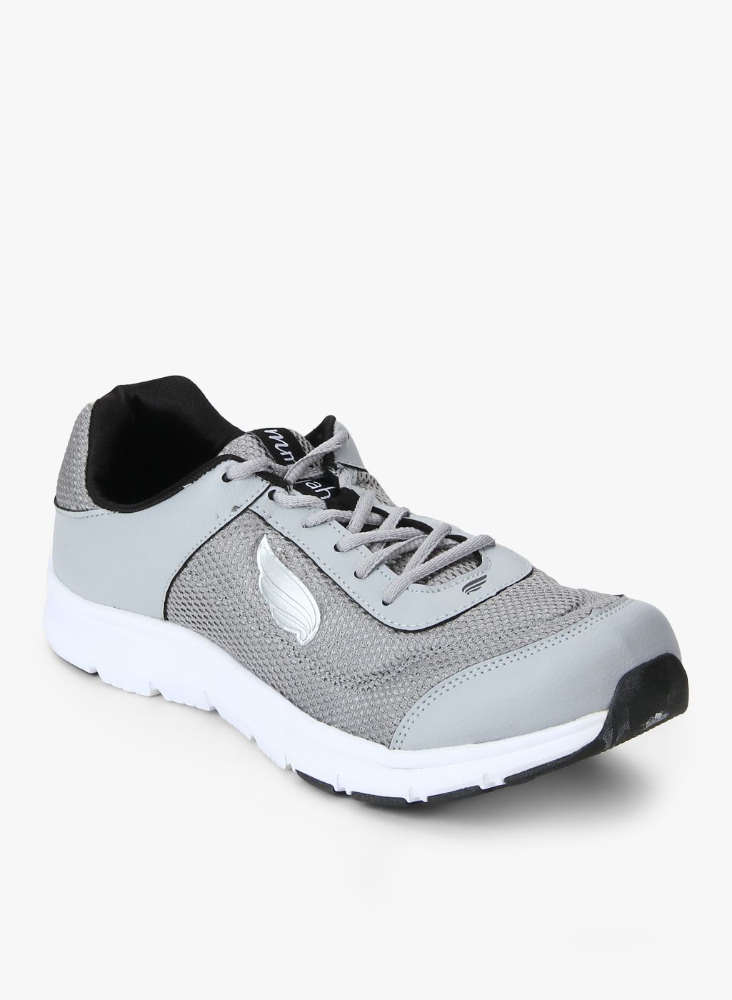 mmojah Men Grey Mesh Running Shoes