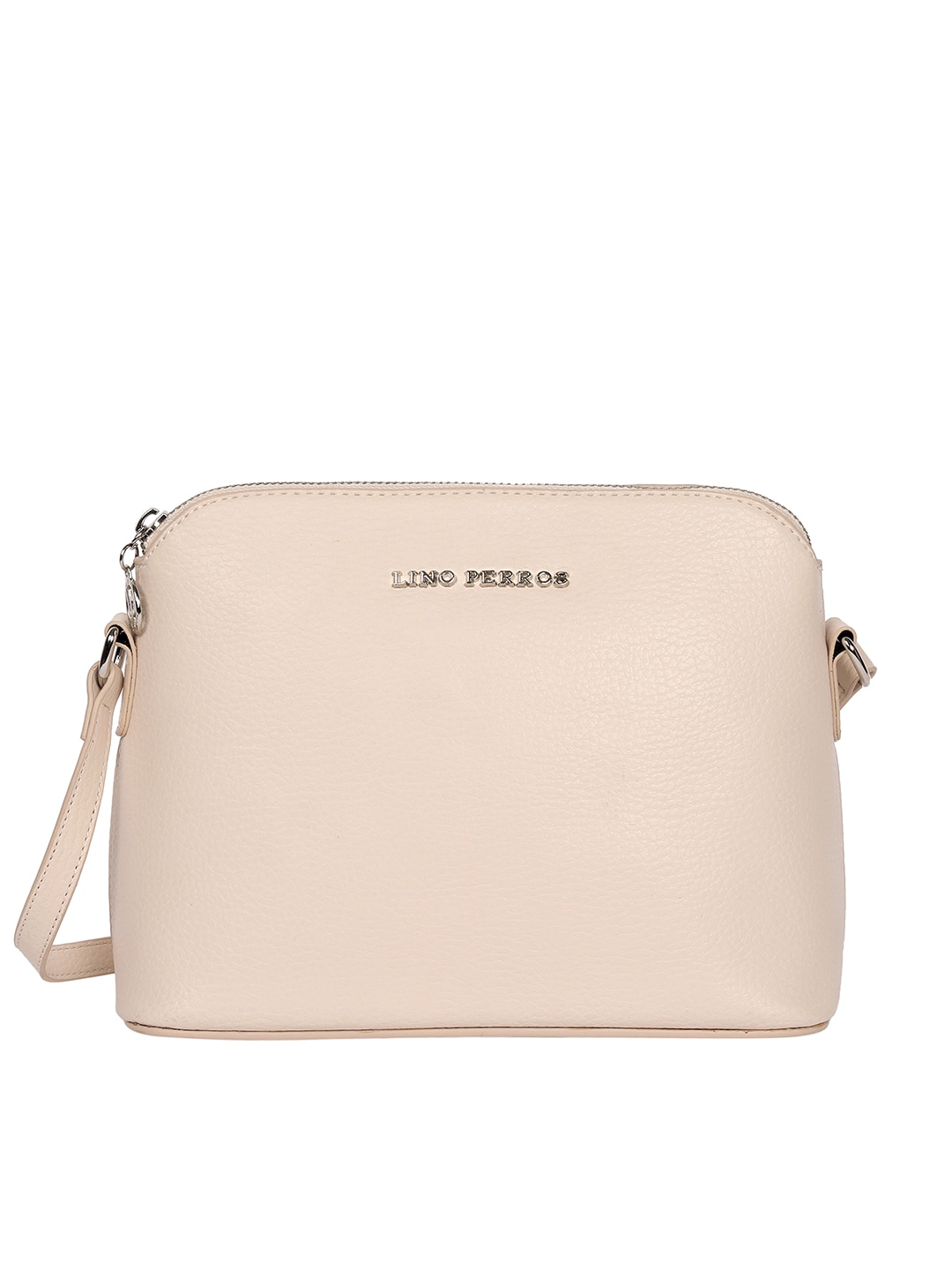 Lino Perros Off-White Solid Sling Bag Price in India