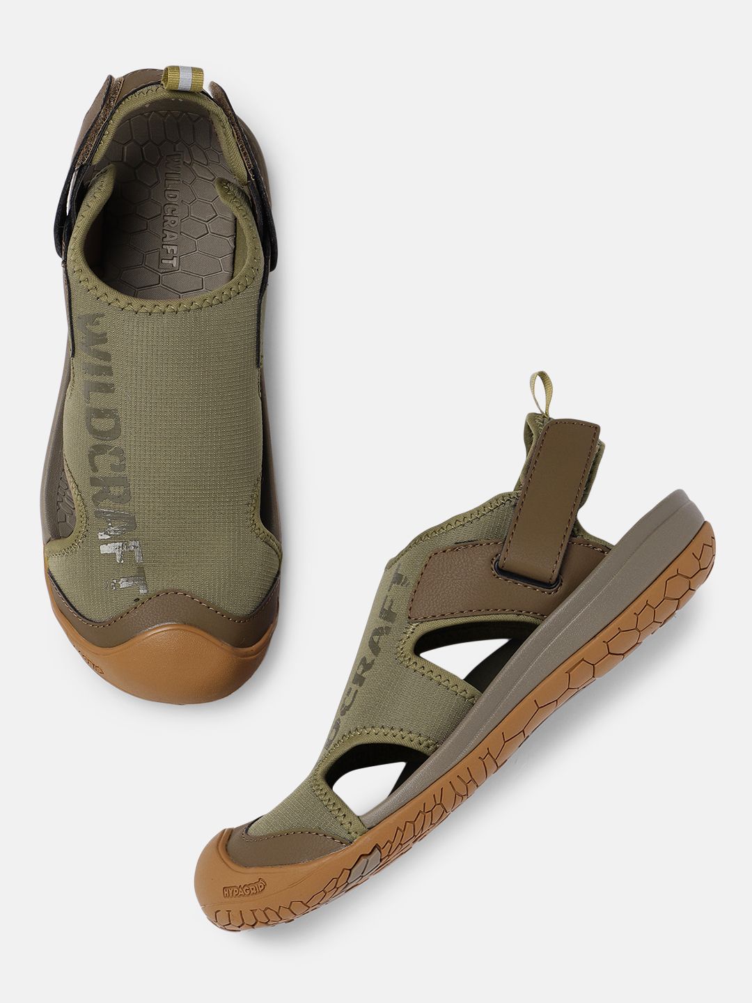 Wildcraft Men Green & Brown Terrano Comfort Sandals