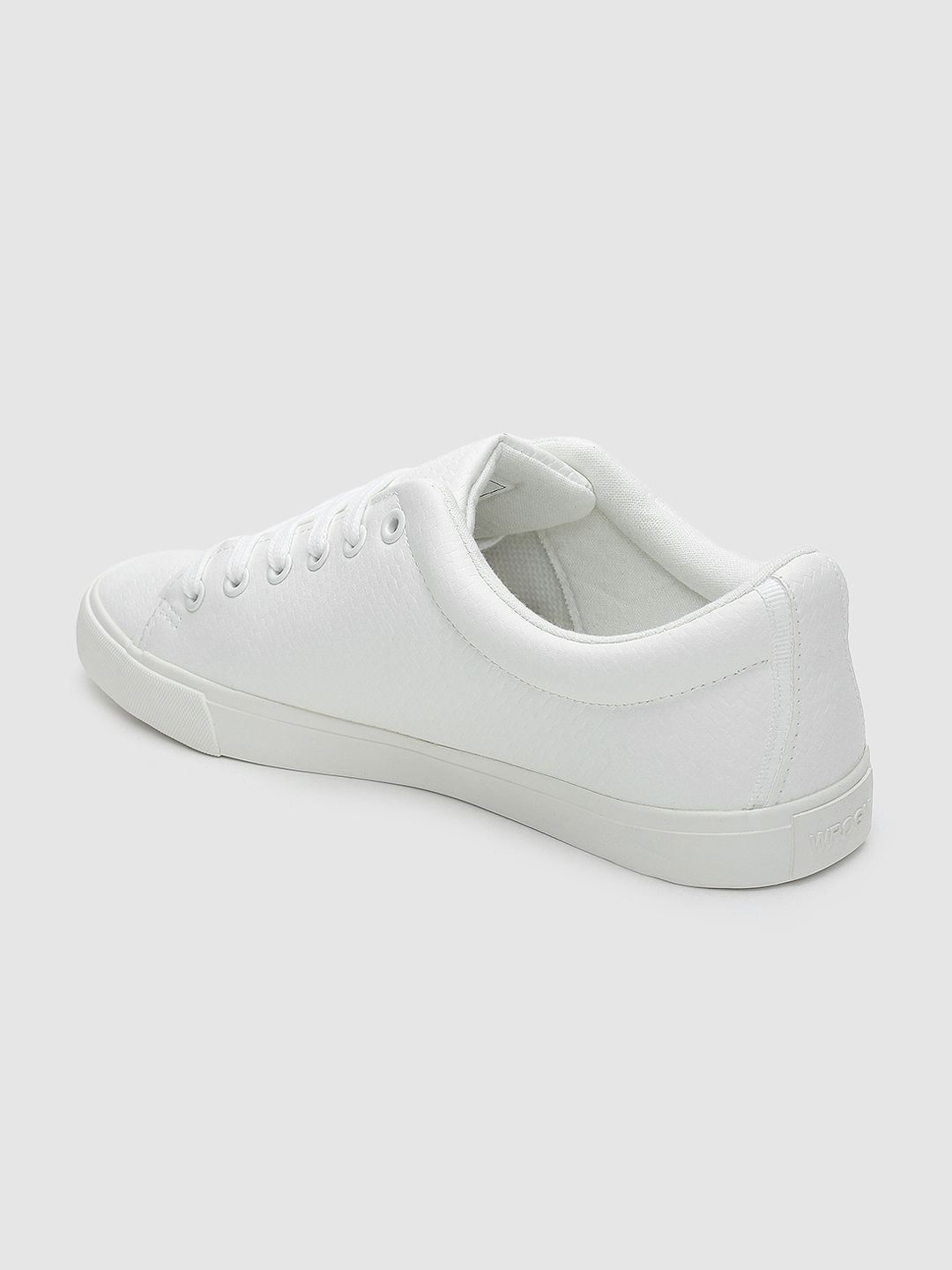 Buy Wrogn Men White Textured Sneakers 