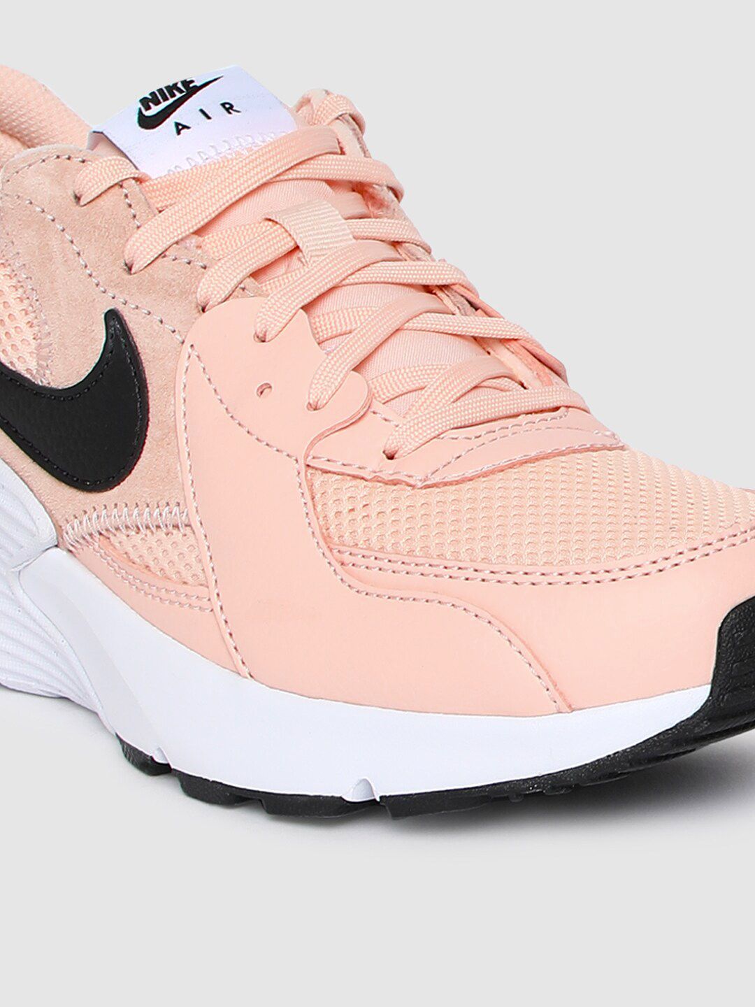Buy Nike Women Peach-Coloured Solid AIR MAX EXCEE Leather Sneakers