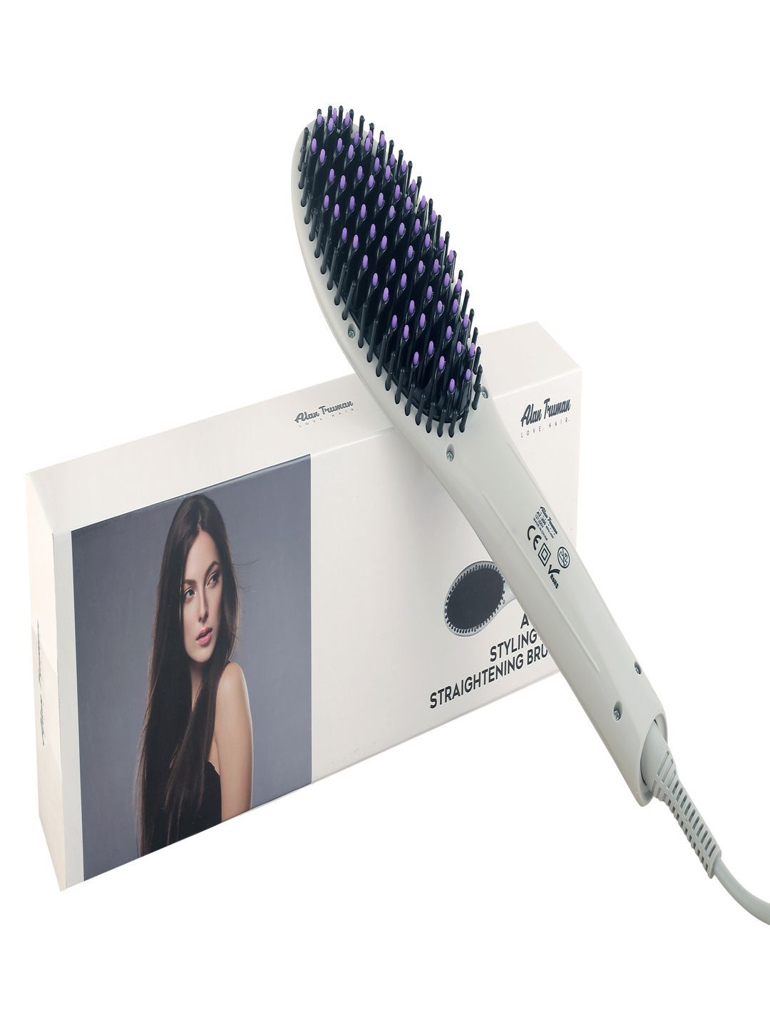 Alan Truman Grey Styling & Straightening Brush - AT-200 Price in India