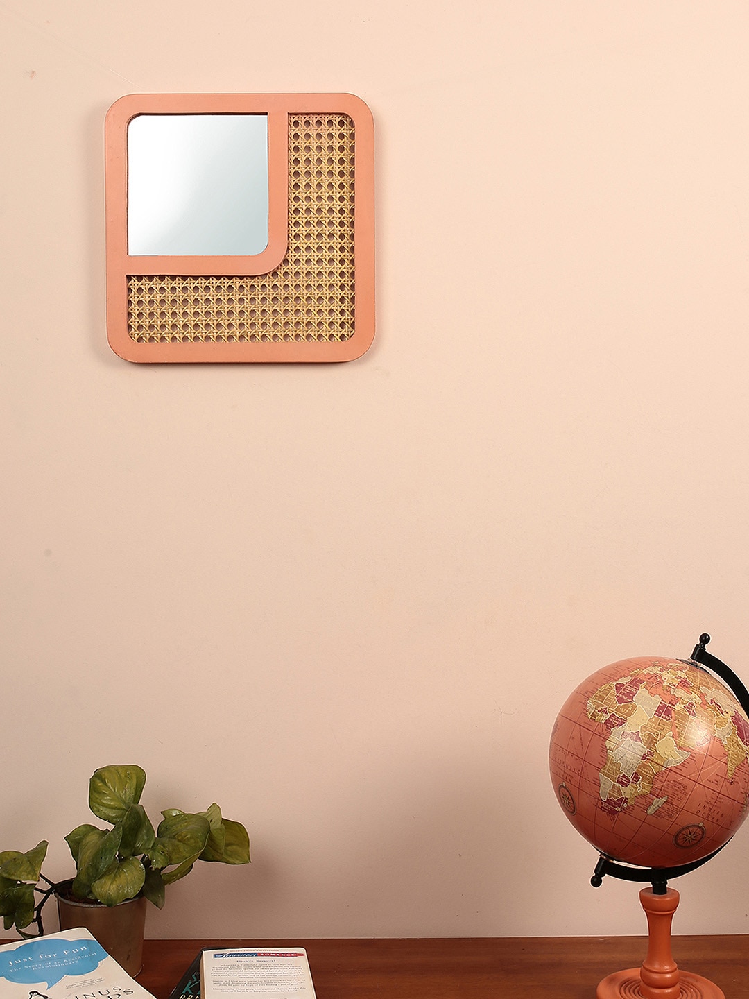 Chumbak Pink Pretty Pieces MDF Wall Hanging Mirror Price in India