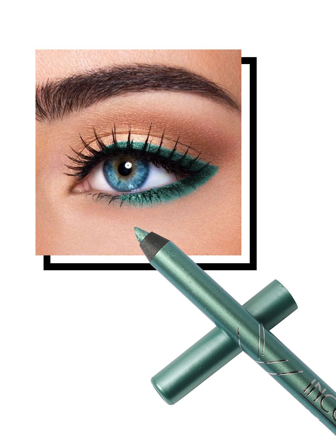 Incolor Glide Gel Eye Pencil 15 Esmeralda 1.2 Grams Sea Green Price in India