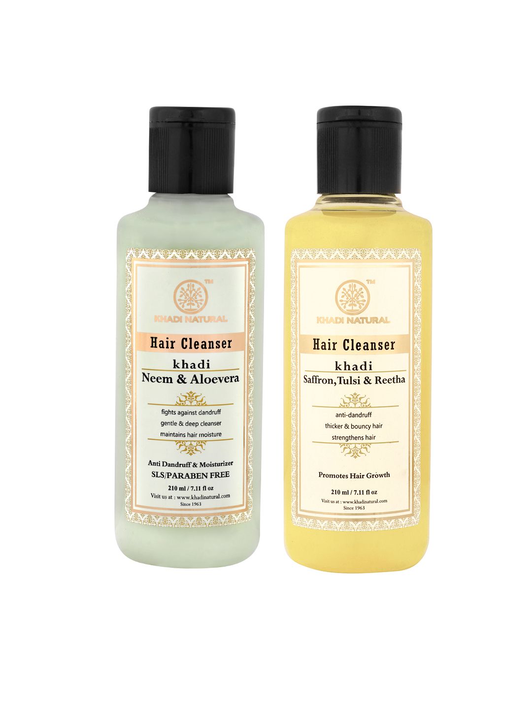 Khadi Natural Unisex Set of 2 Hair Cleansers Price in India