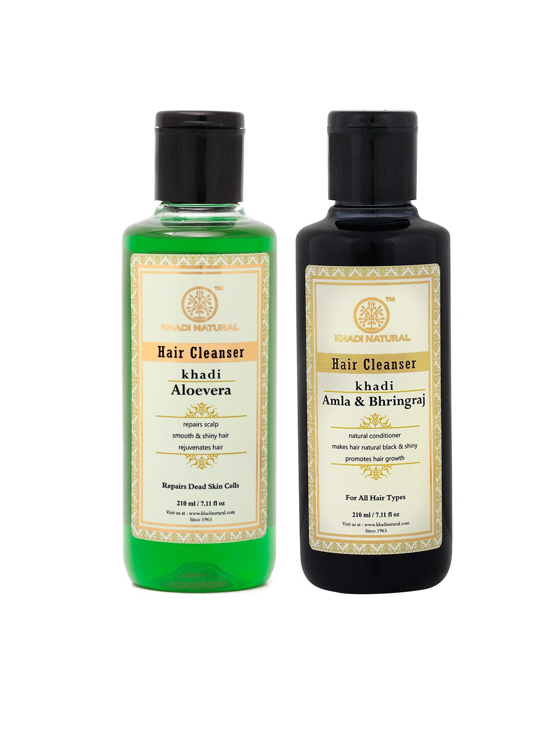 Khadi Natural Unisex Set of Aloevera Hair Cleanser & Amla Bhringraj Hair Cleanser Price in India