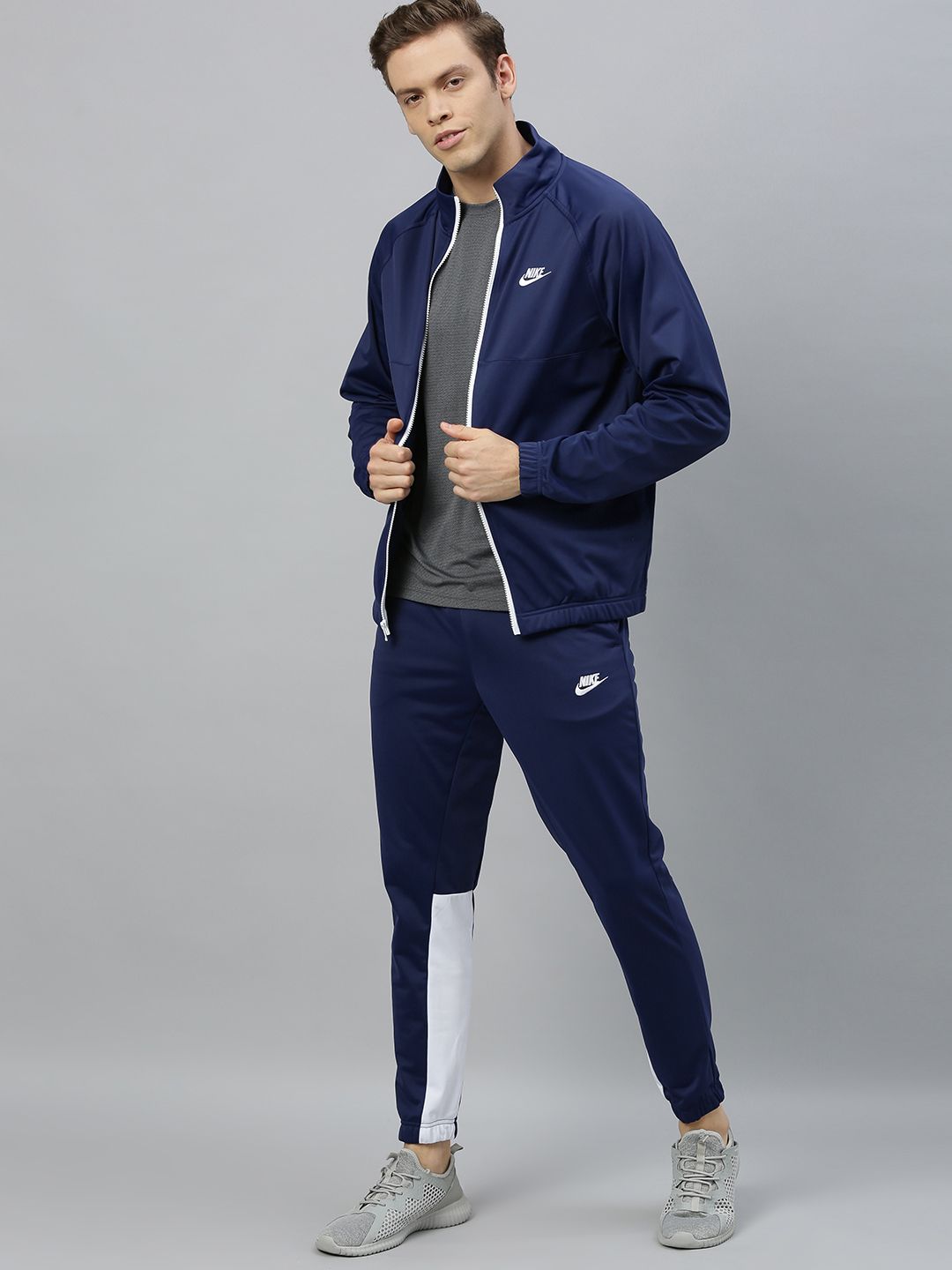 nike tracksuit dark blue