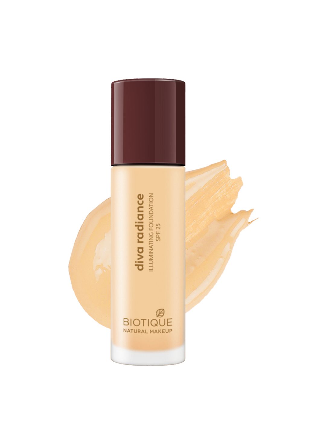 BIOTIQUE NATURAL MAKEUP Diva Radiance Illuminating SPF25 Foundation 30ml - Light Caramel