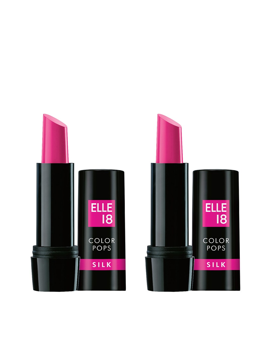 ELLE 18 Set Of 2 P23 Color Pops Silk Lipstick Price in India
