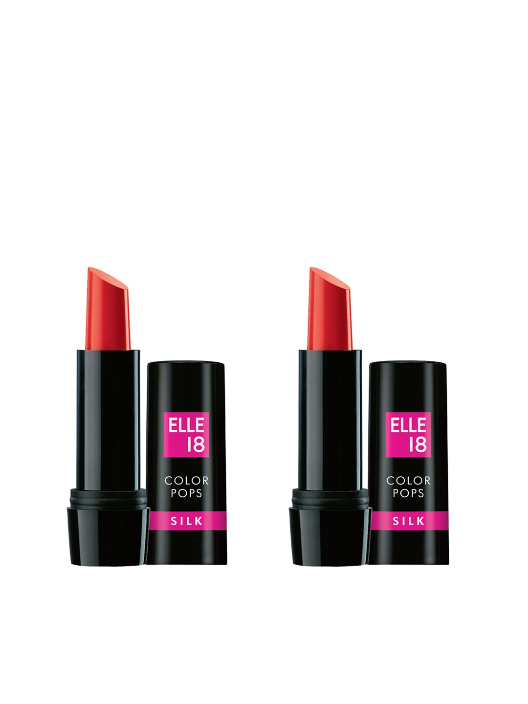 Elle 18 Set Of 2 R02 Color Pops Silk Lipstick Price in India