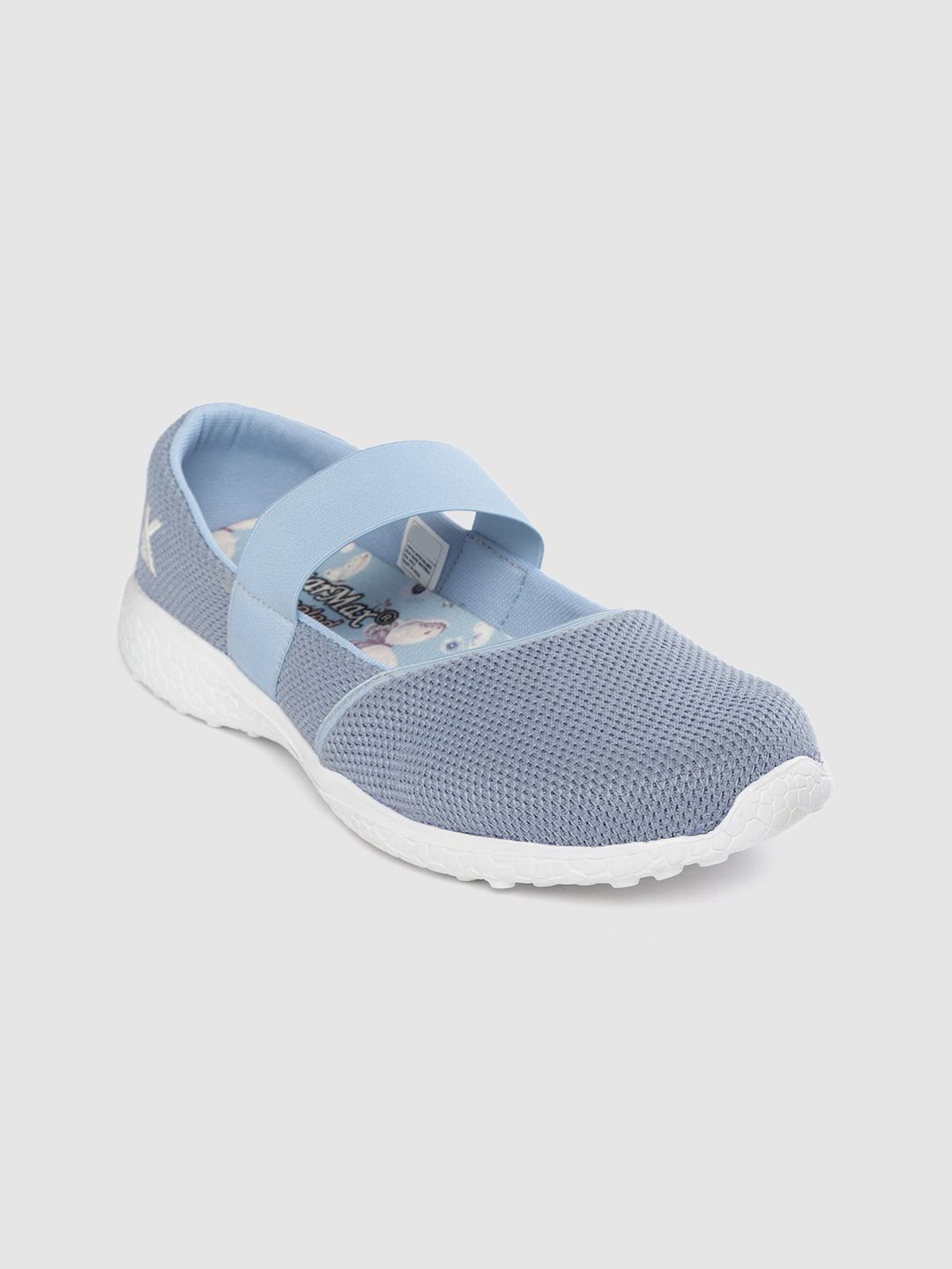 KazarMax Women Blue Woven Design Slip-Ons Price in India