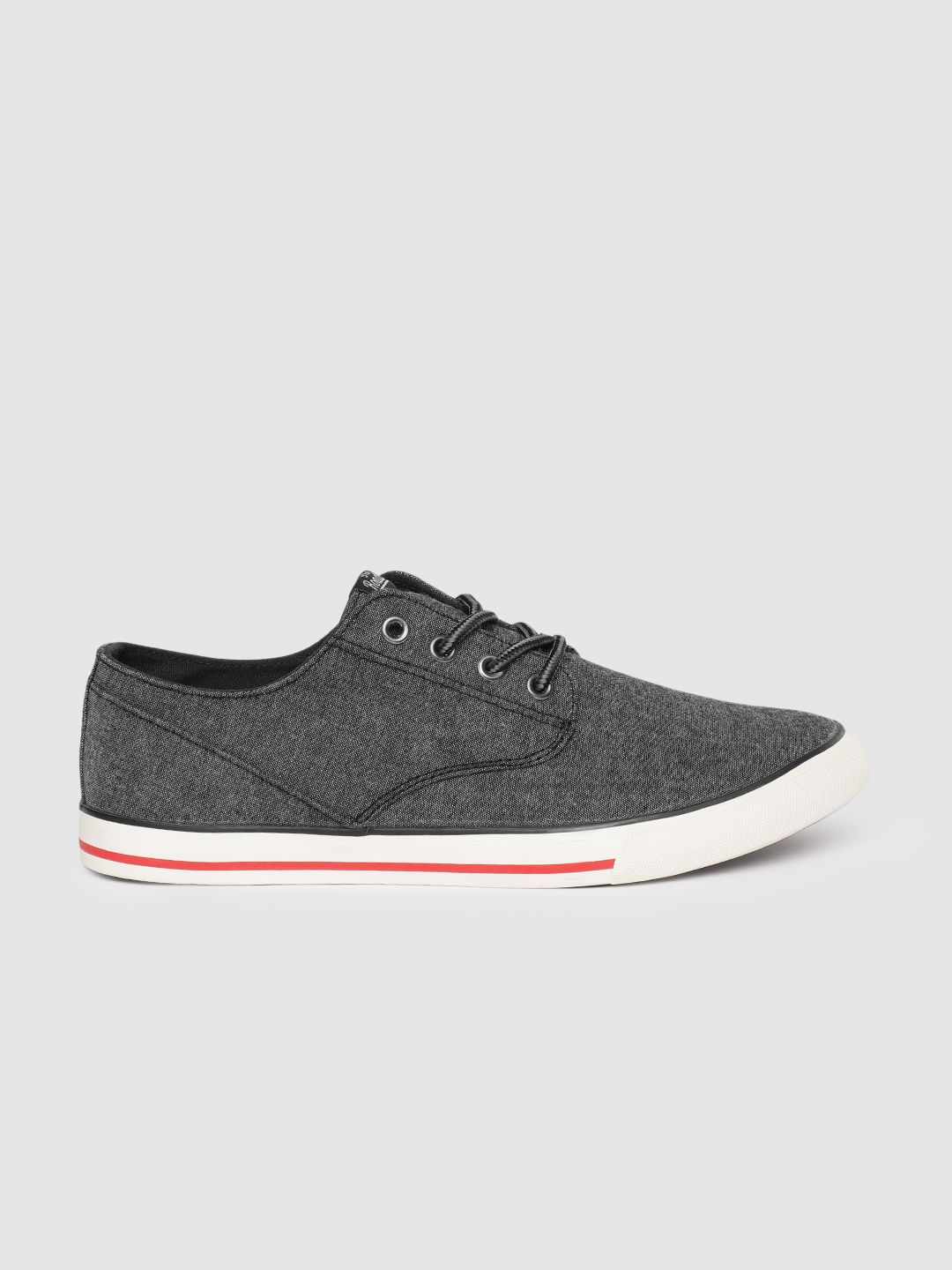 Roadster Men Charcoal Black Sneakers