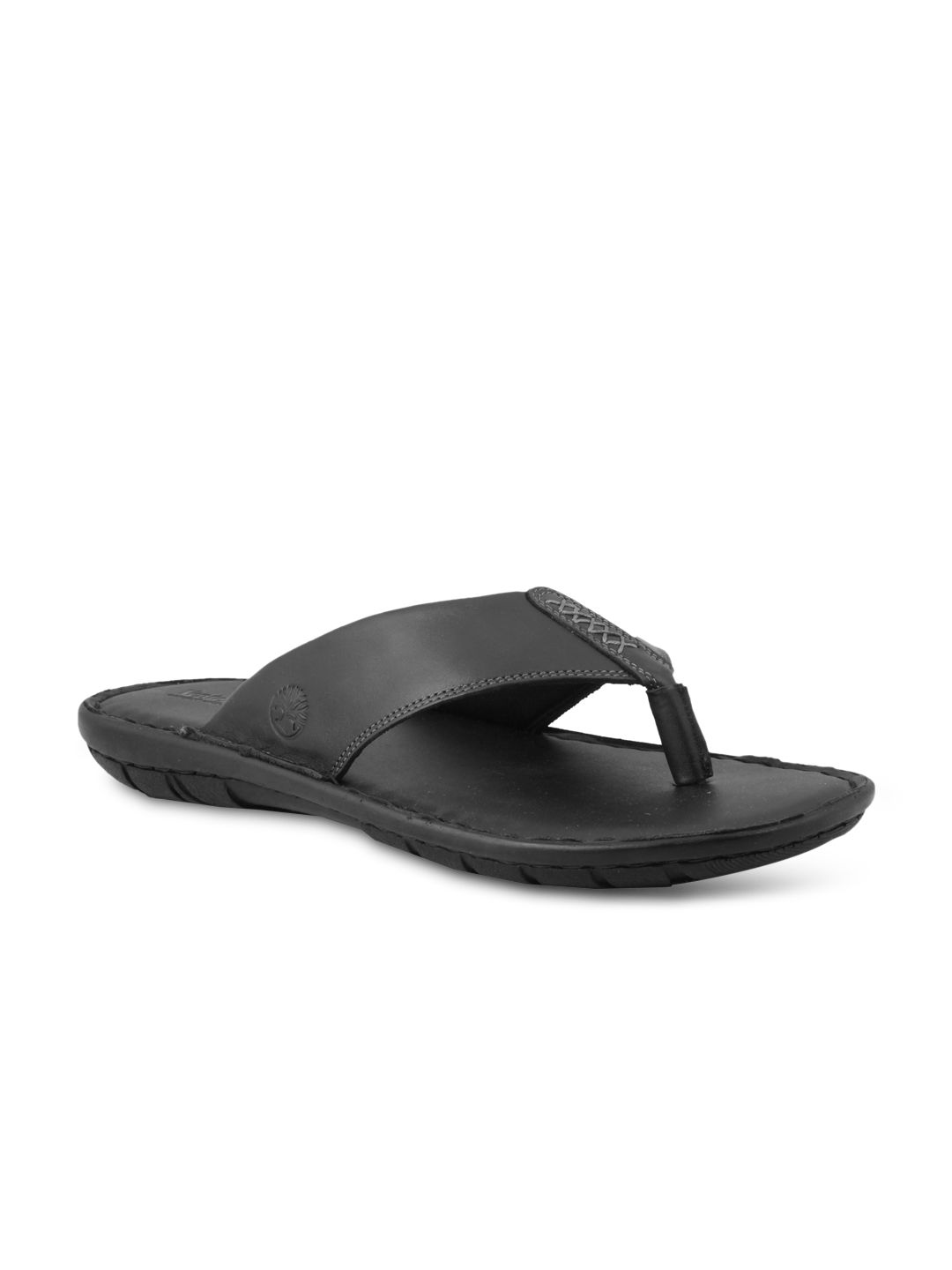 Ventoland Men Black Genuine Leather Sandals