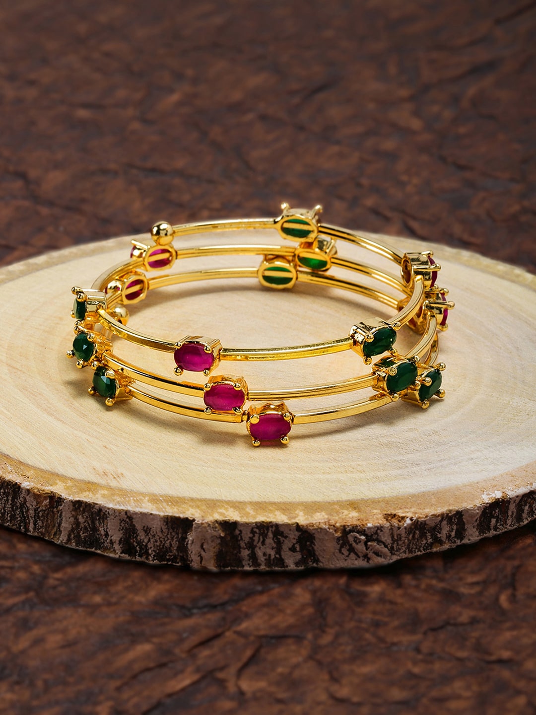 Zaveri Pearls Gold-Toned Bracelet Price in India