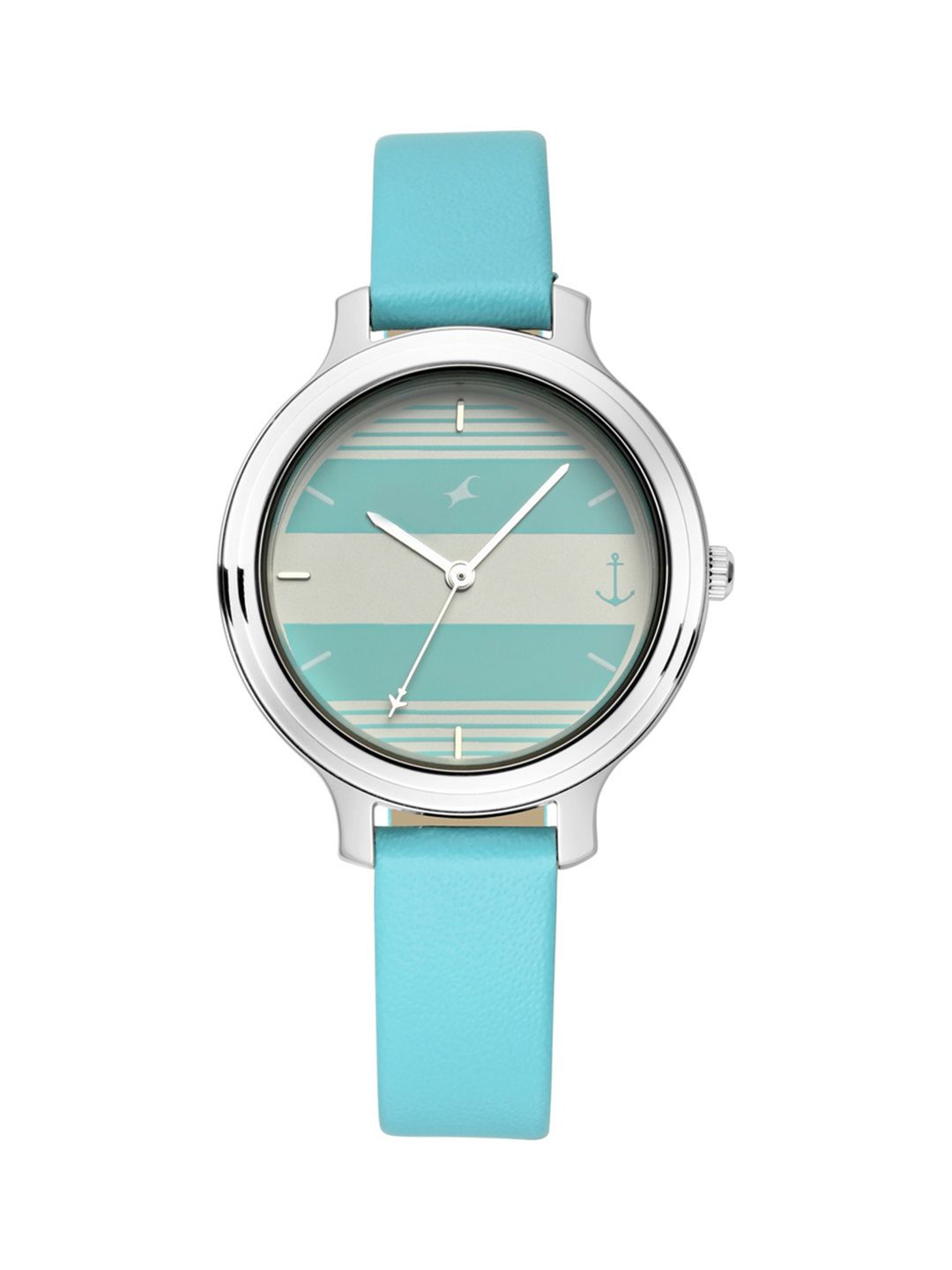 Fastrack Women Turquoise Blue & Grey Analogue Watch 6217SL02 Price in India