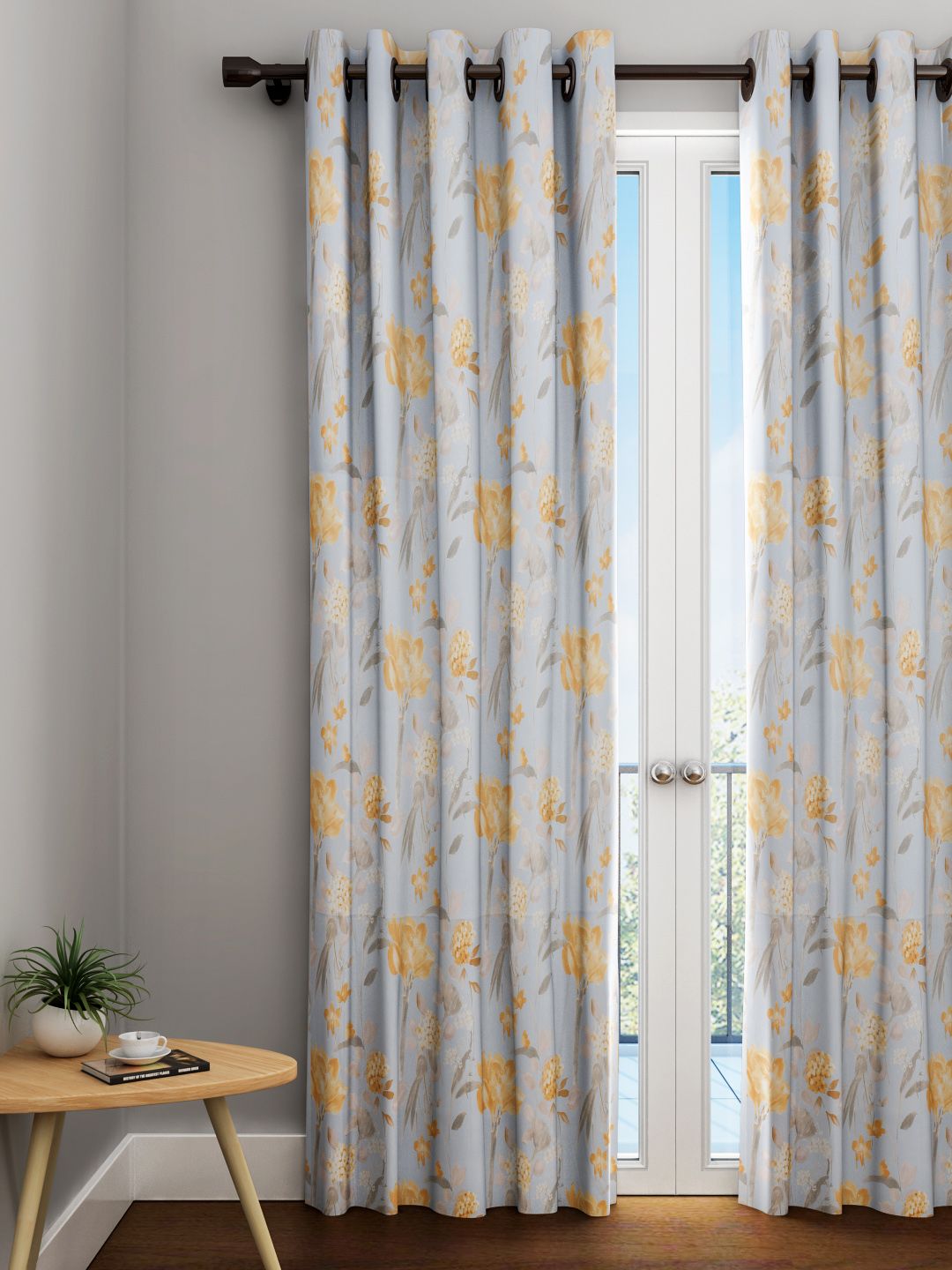 URBAN DREAM Blue Single Door Curtain Price in India