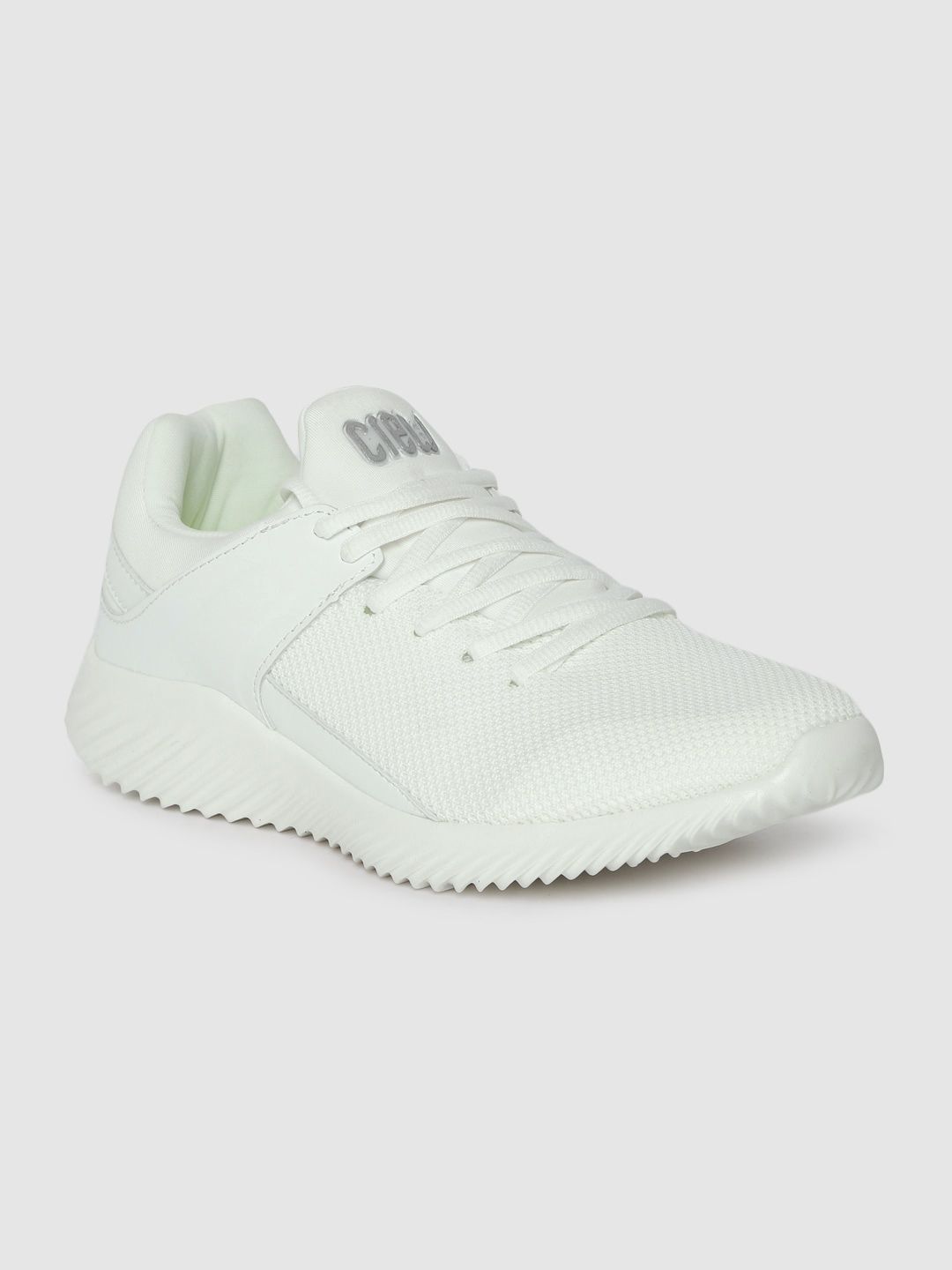 Crew STREET Men White Synthetic Running Shoes