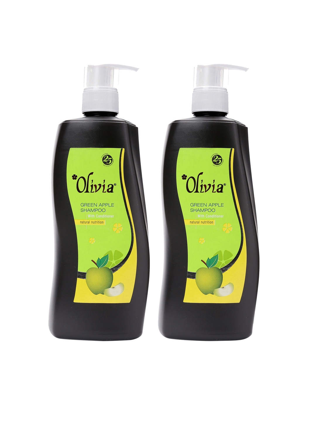 Olivia Green Pack of 2 Apple Herbal Shampoo with Conditioner for Natural Nutrition 500 ml Price in India