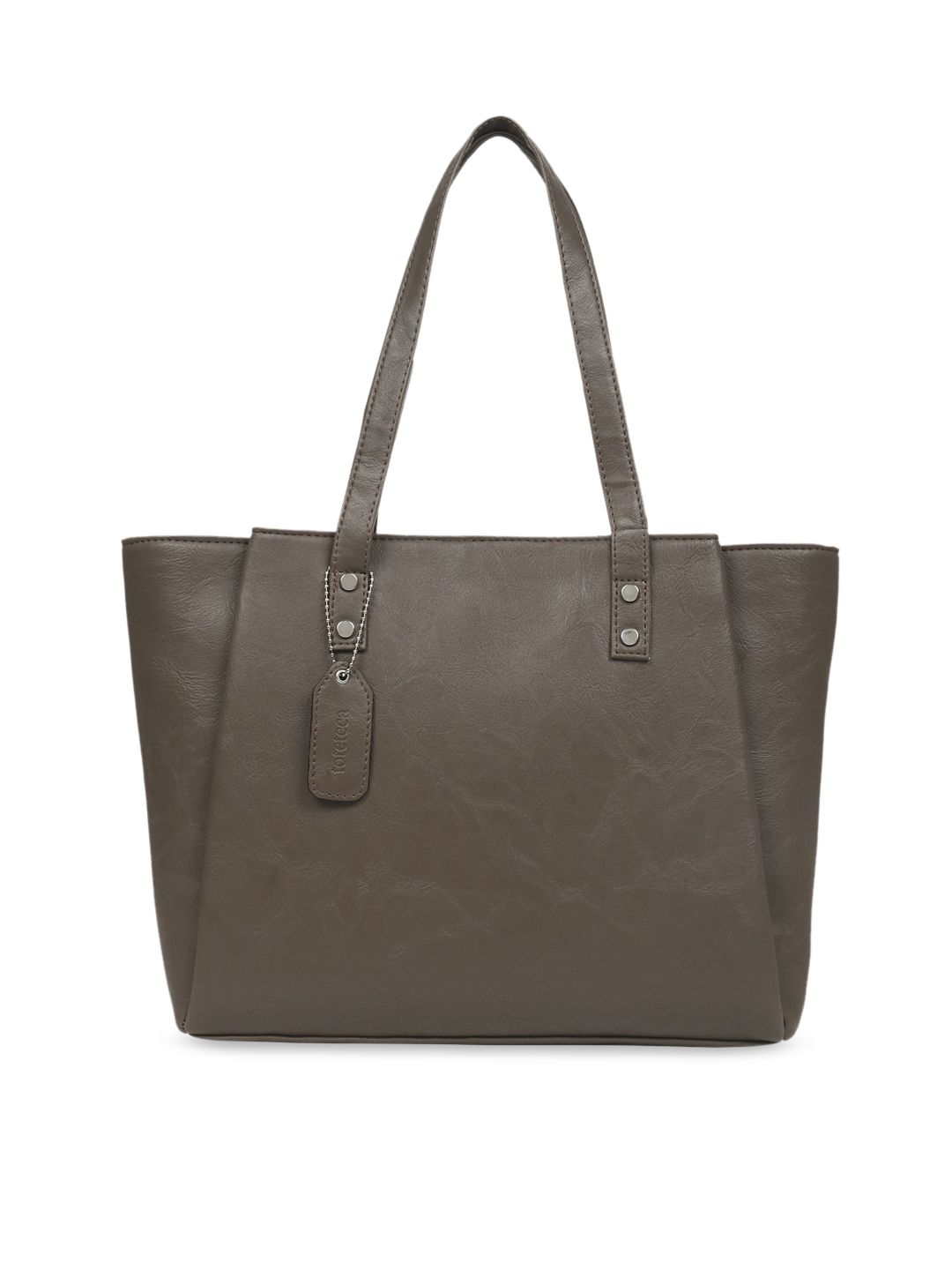 Toteteca Taupe Solid Shoulder Bag Price in India