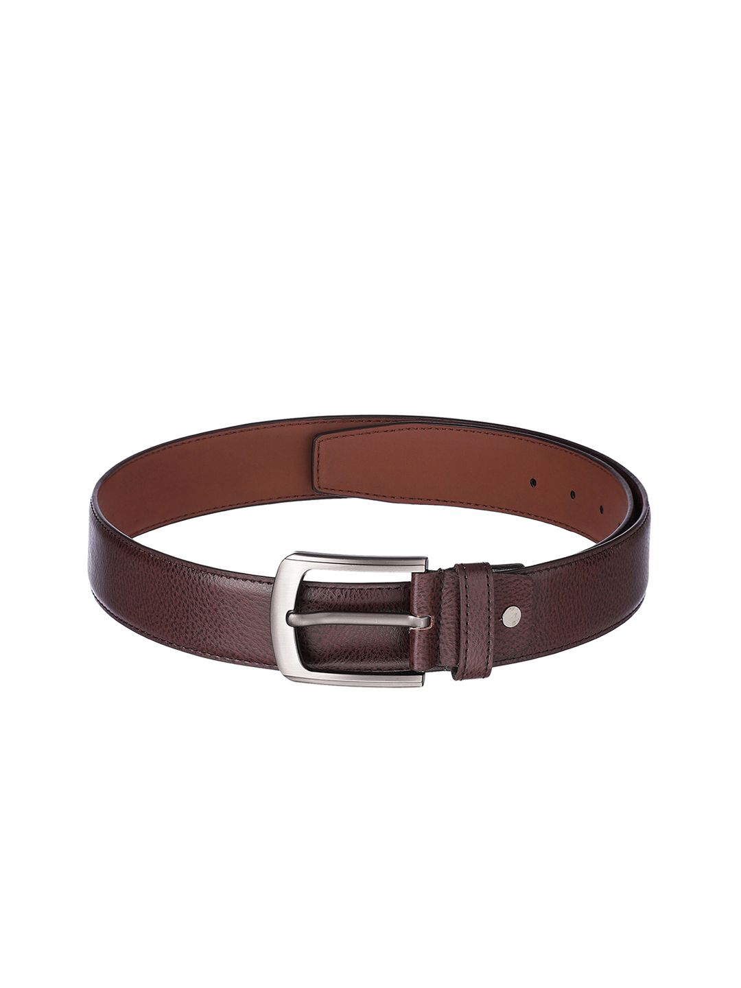 Kara Men Brown Textured Belt
