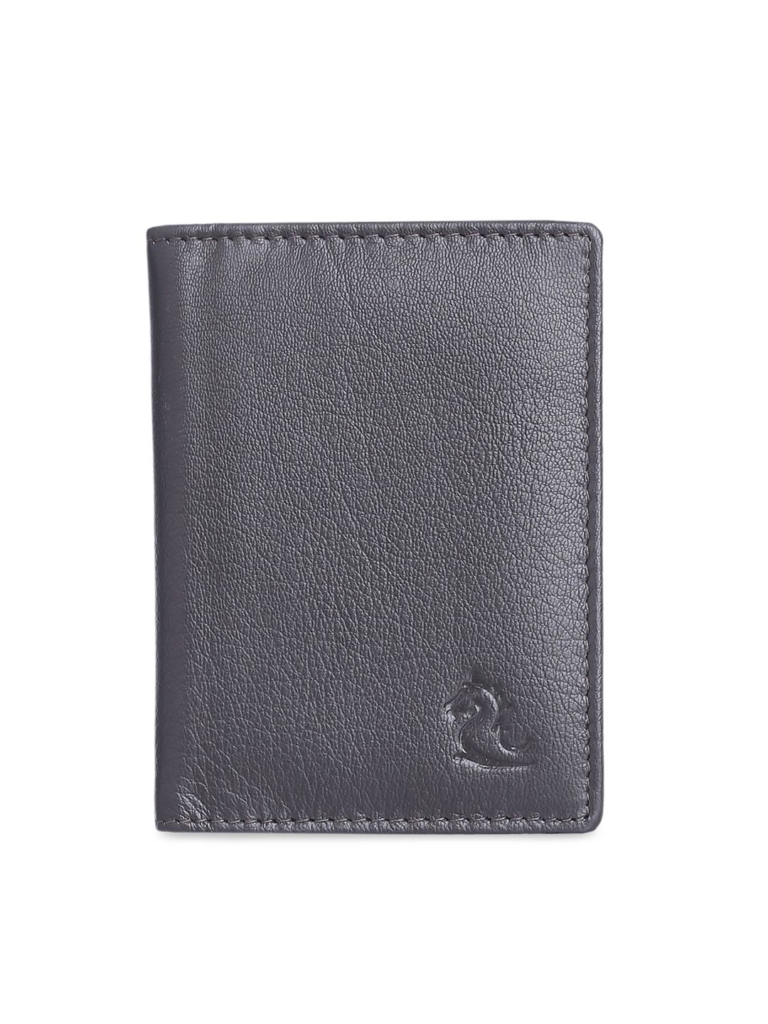 Kara Unisex Brown Solid Leather Card Holder Price in India